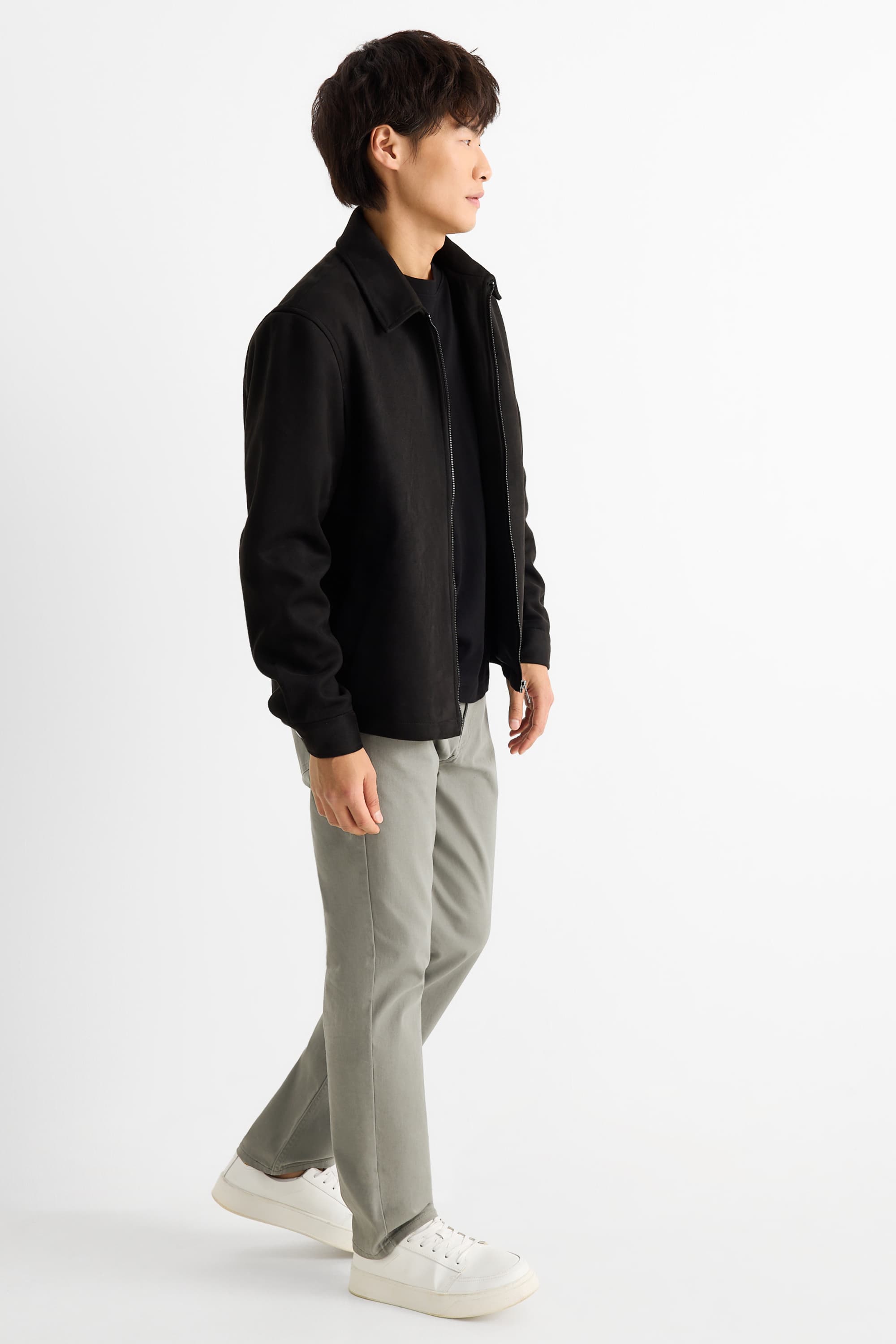 Trousers - regular fit green