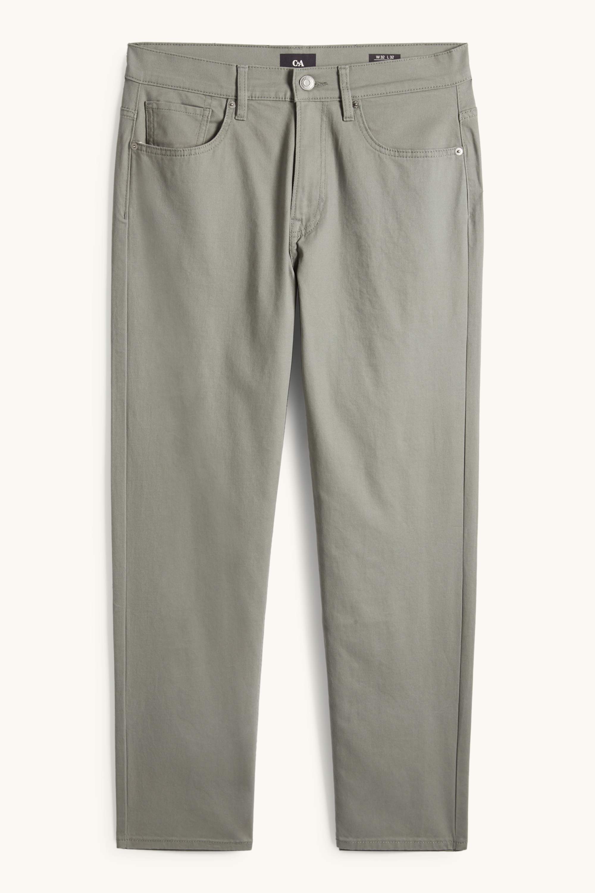 Trousers - regular fit green
