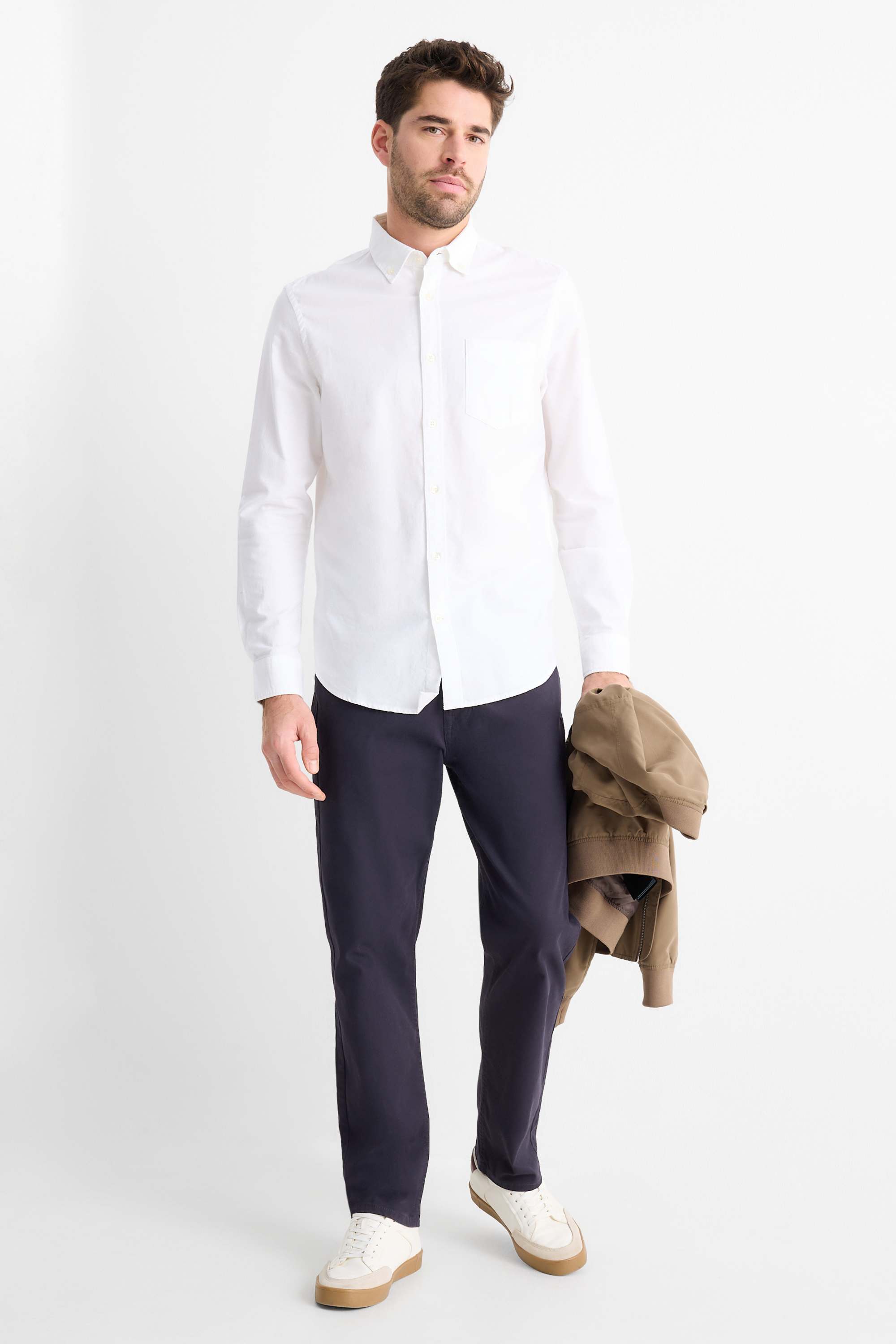 Trousers - regular fit dark blue