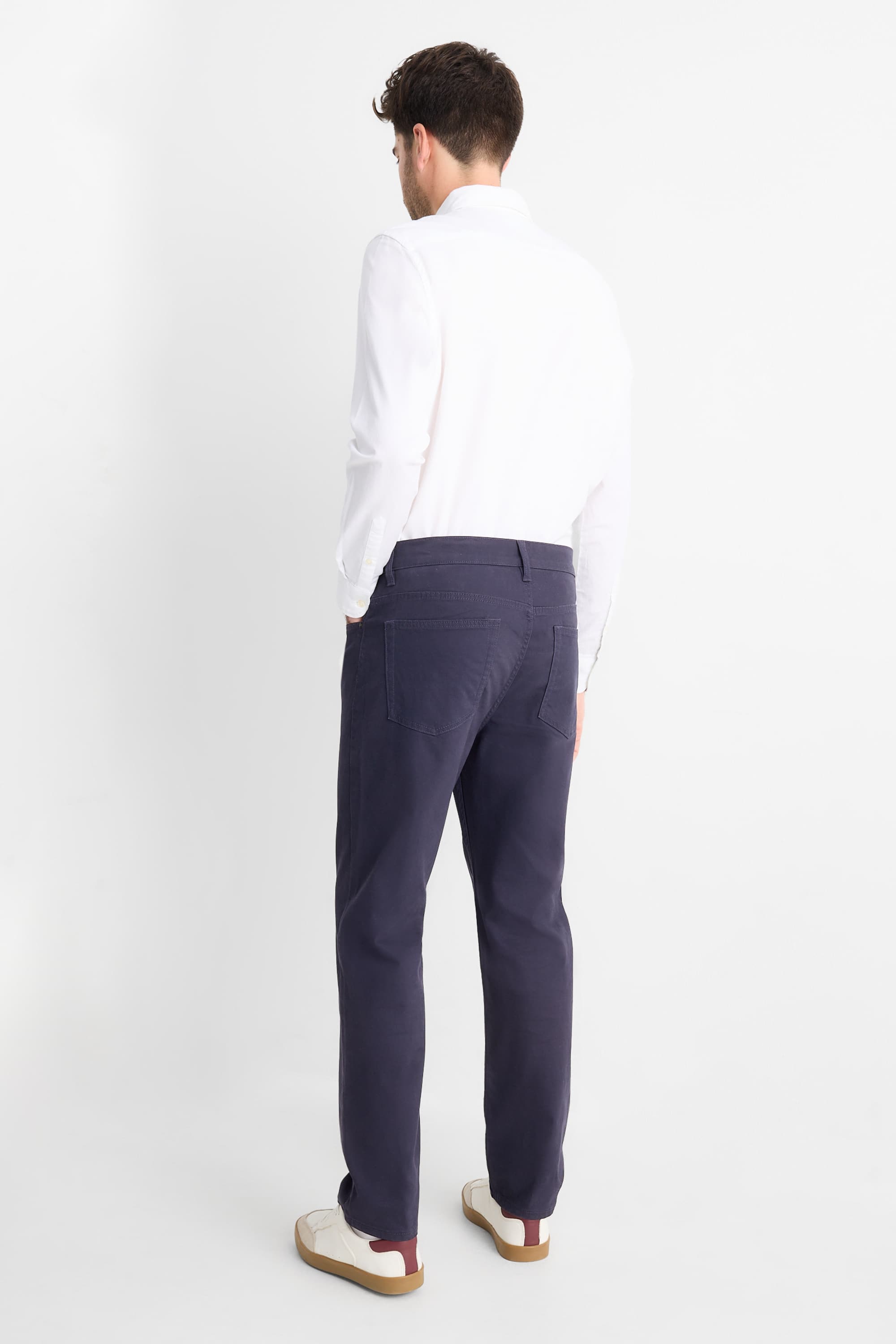 Trousers - regular fit dark blue