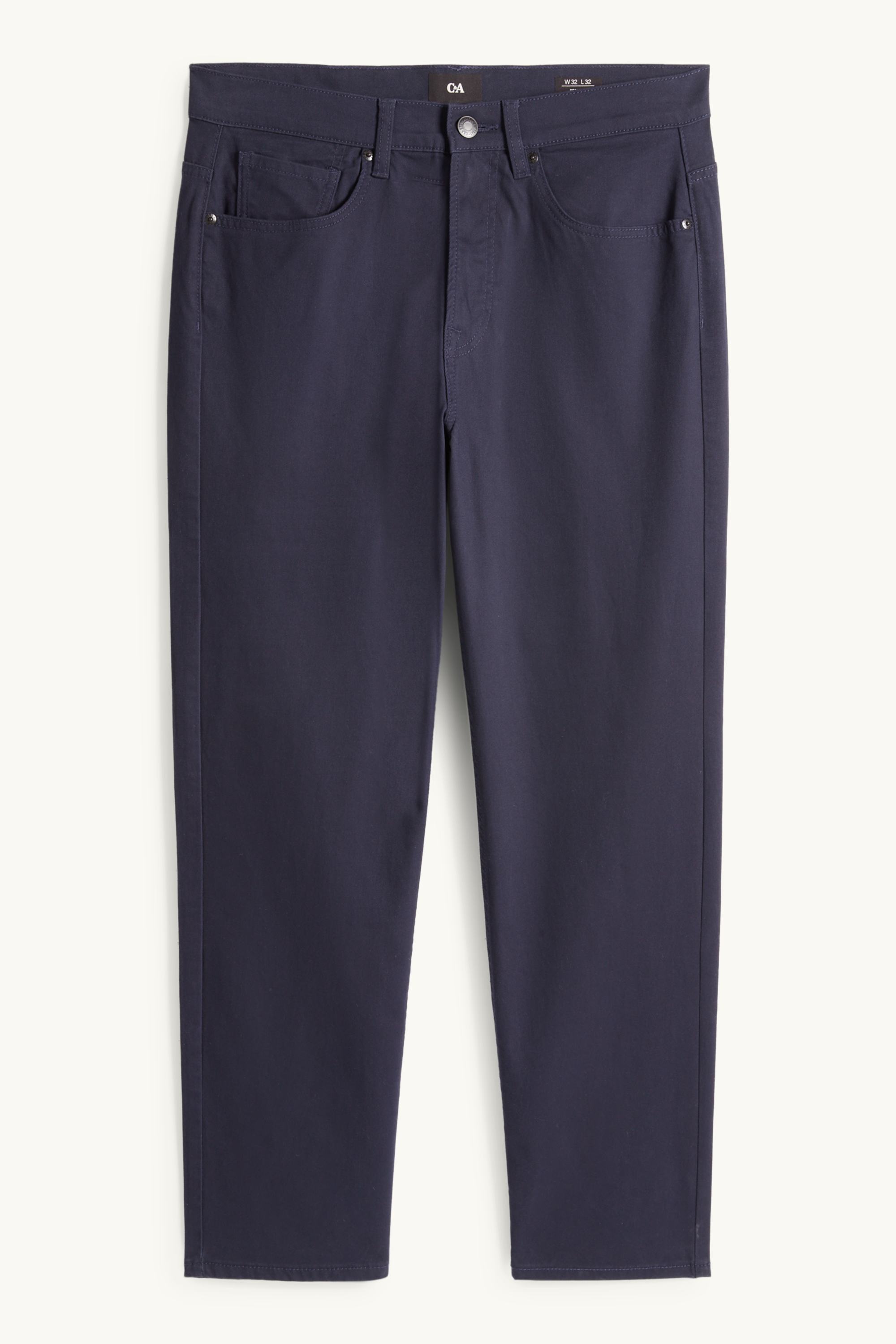 Trousers - regular fit dark blue