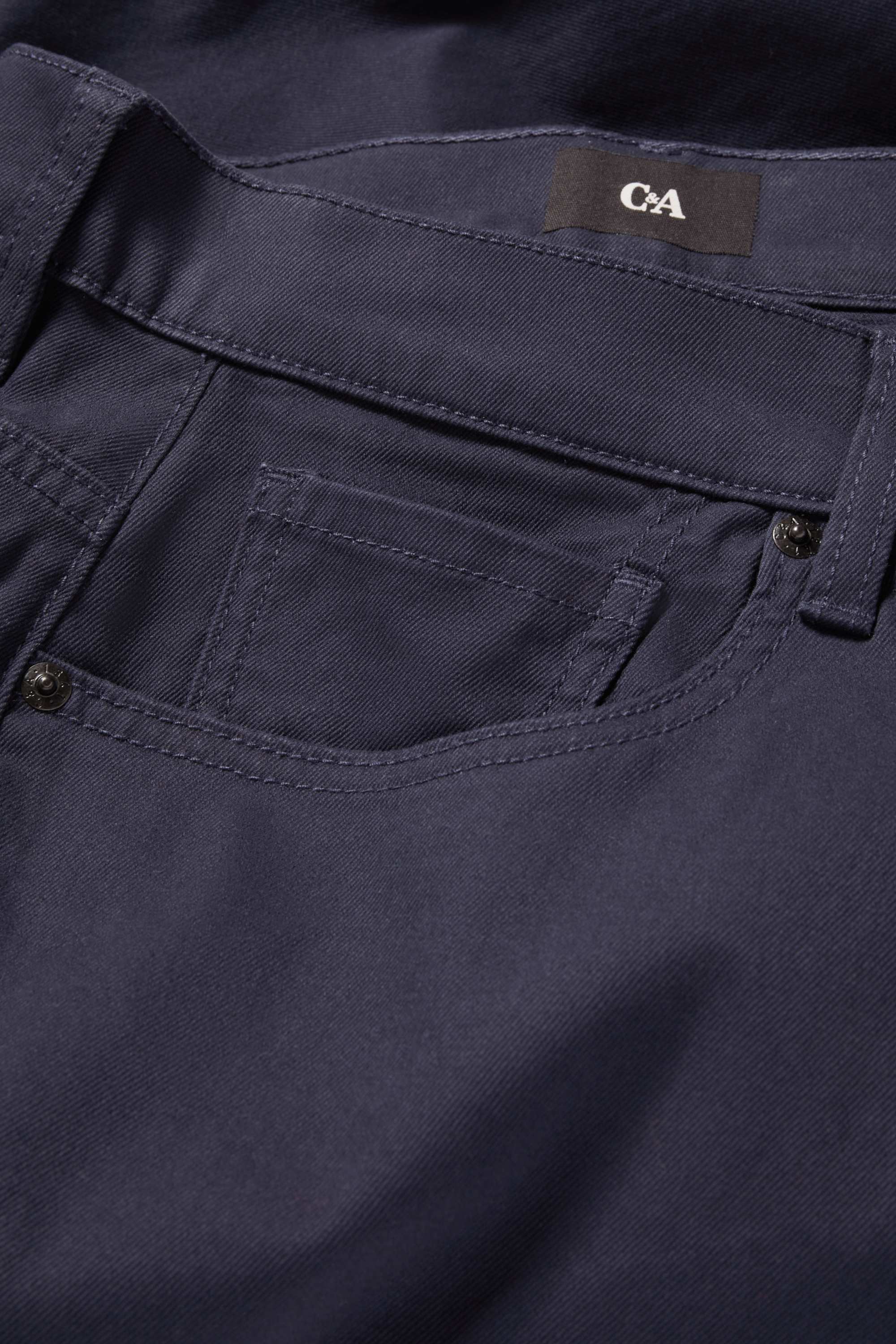 Trousers - regular fit dark blue