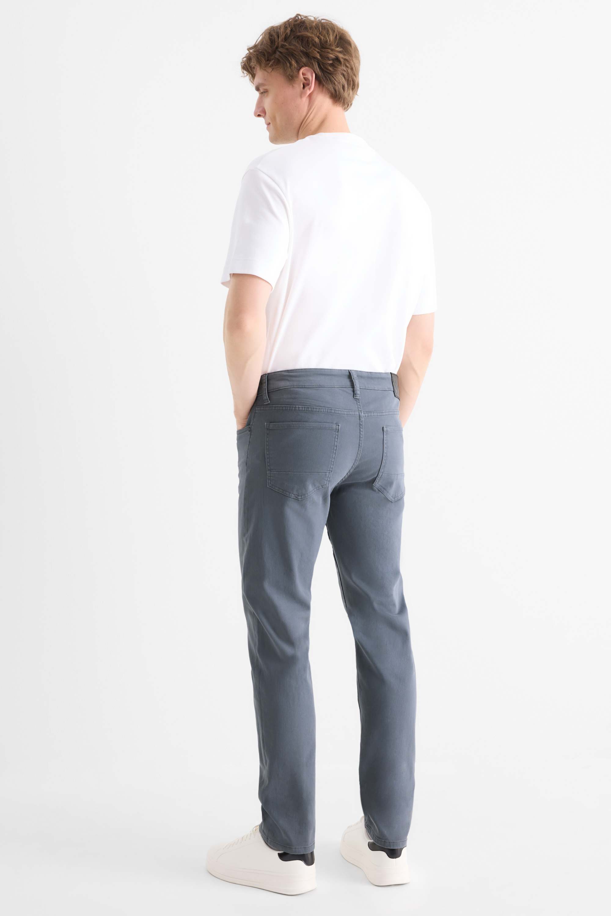 Trousers - slim fit - LYCRA® denim-light gray