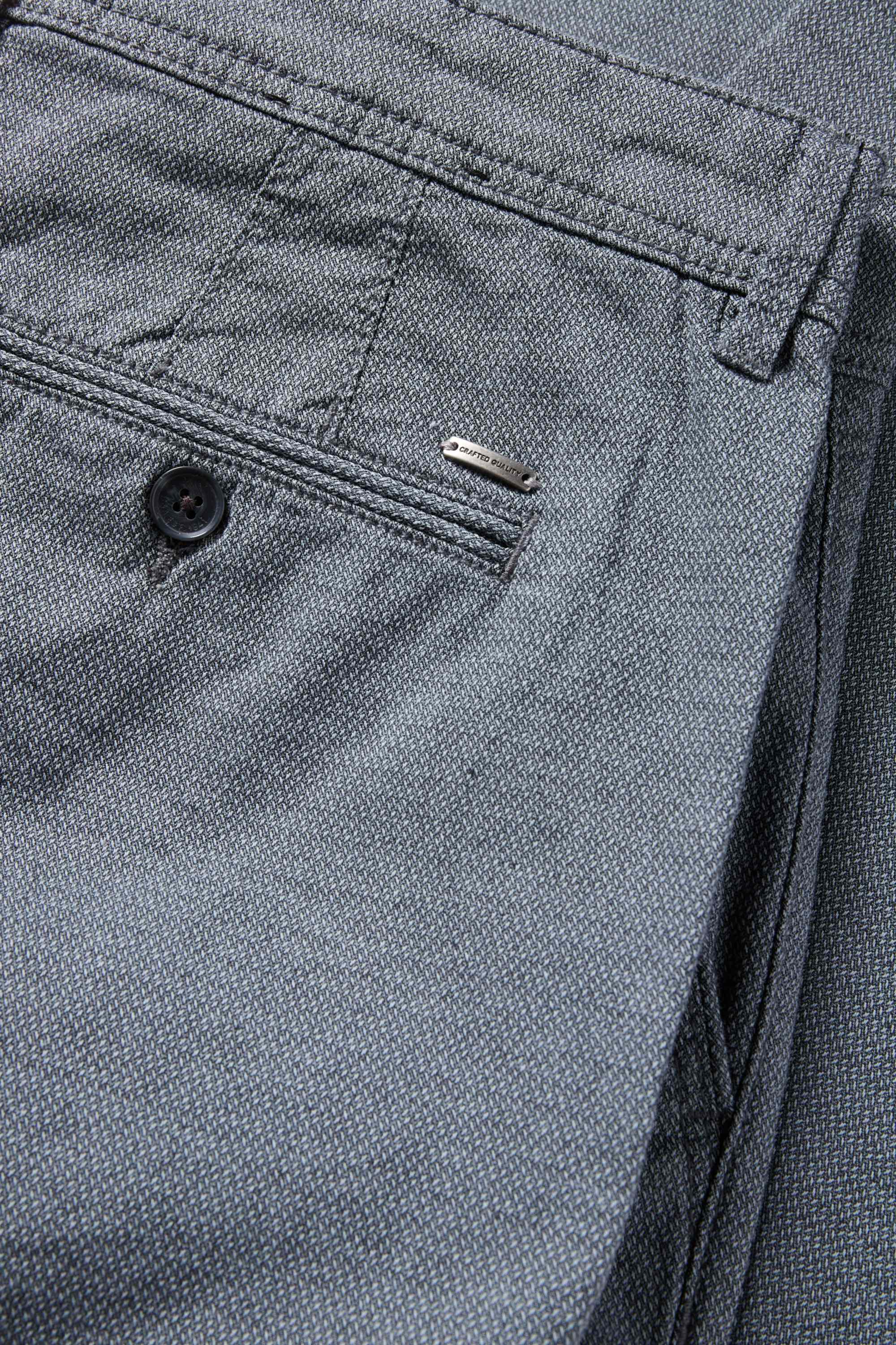 Chinos - slim fit - textured dark gray