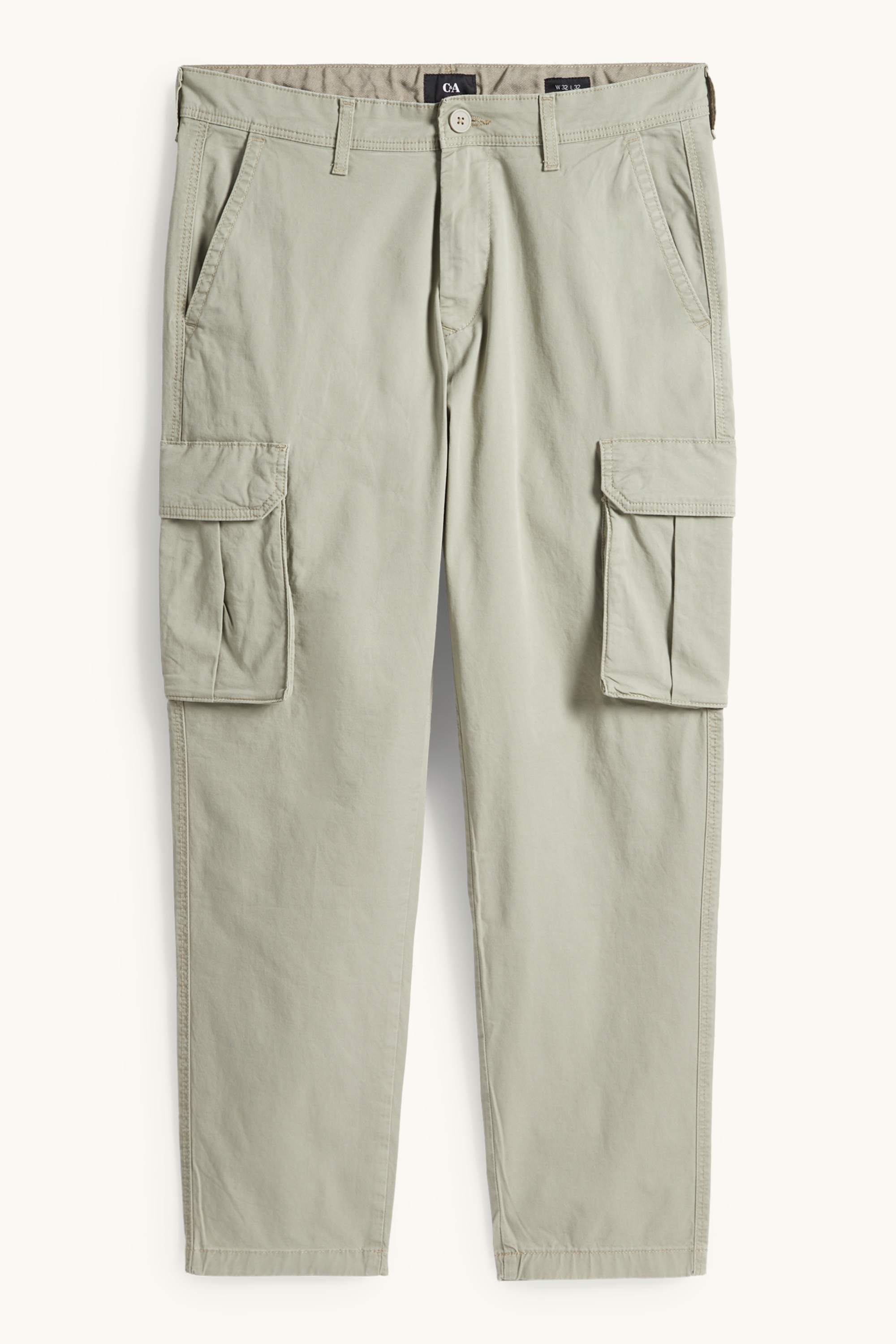 Cargo trousers - tapered fit khaki