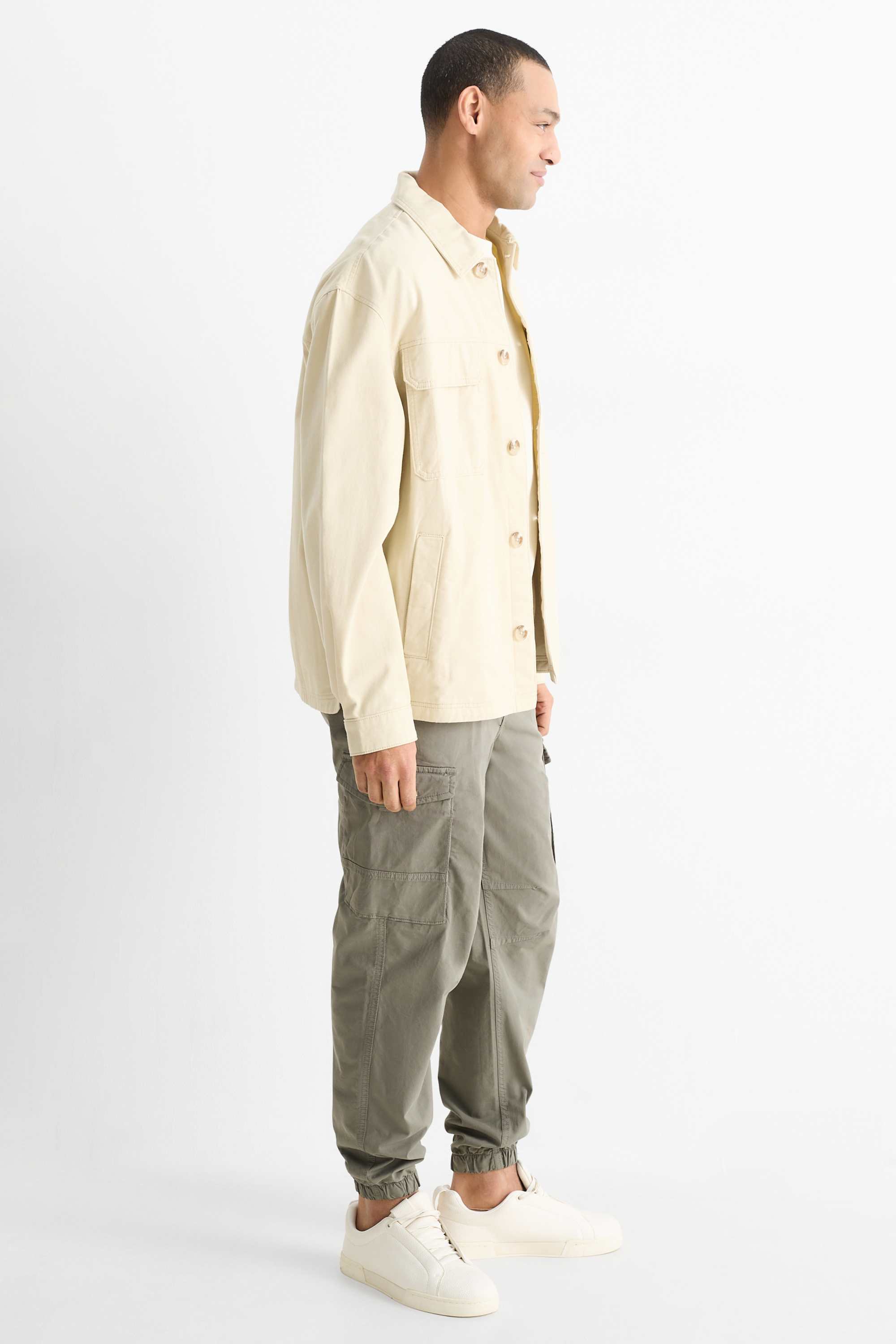 Cargo trousers - relaxed fit khaki