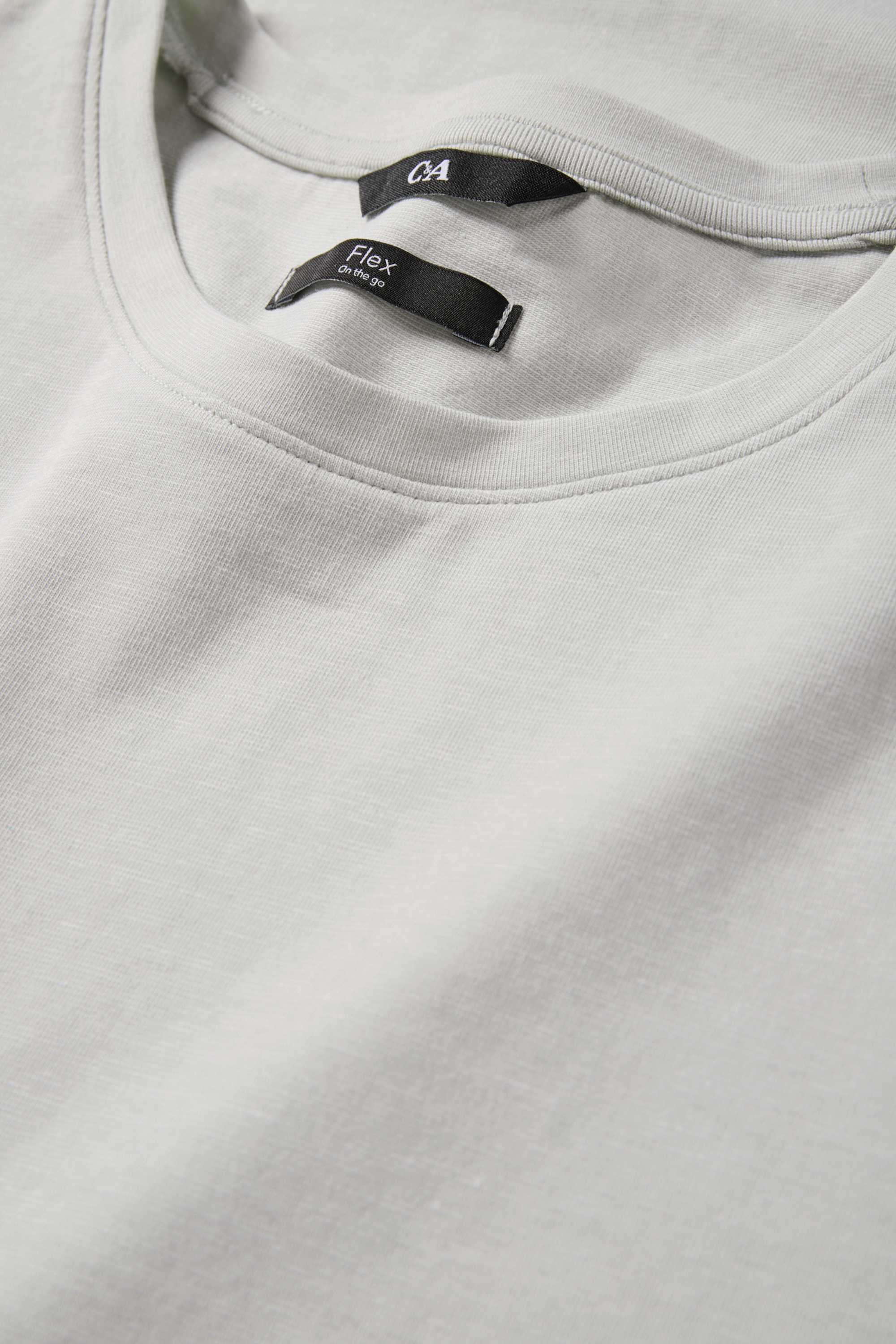 T-shirt - slim fit - Flex light gray (2)