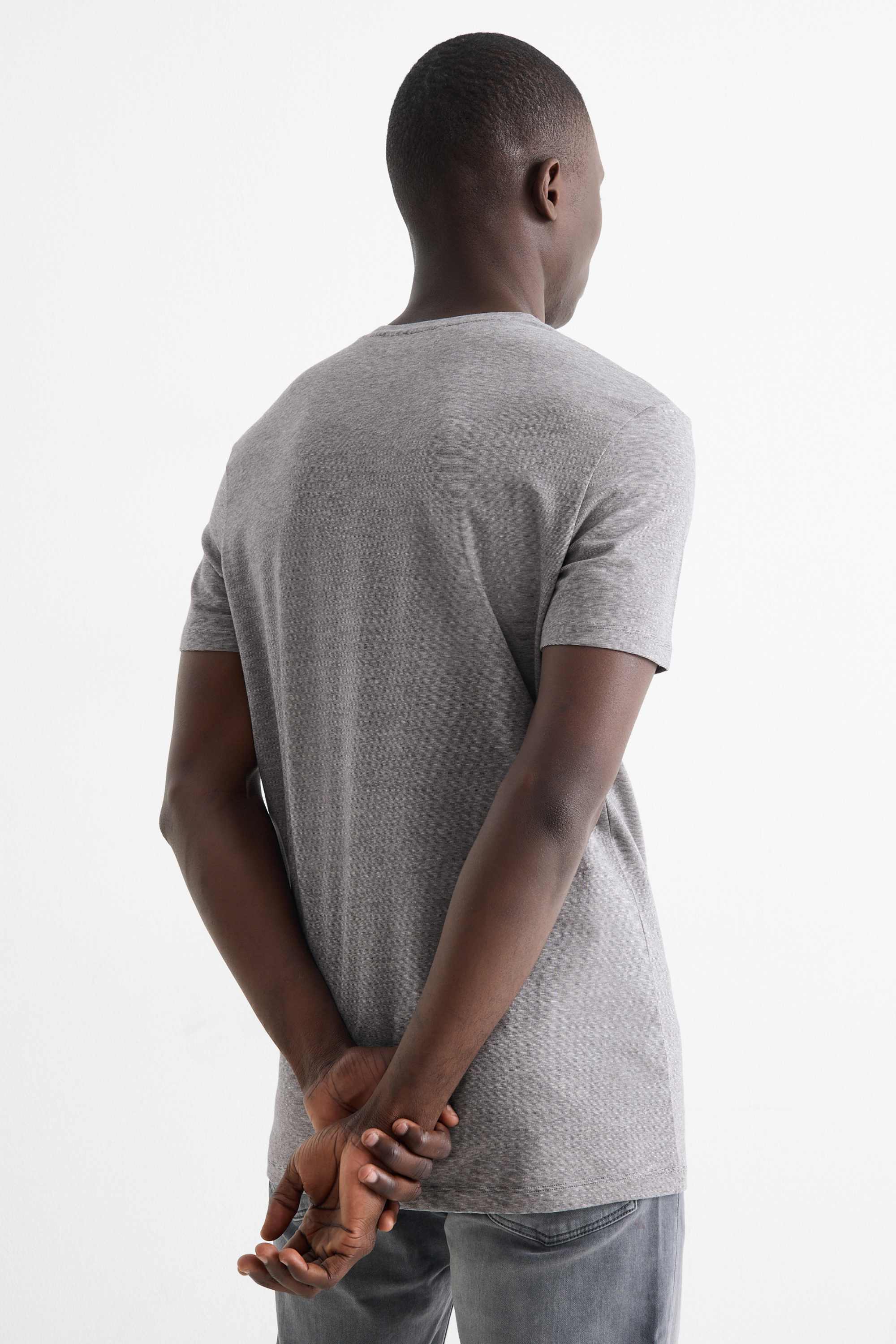 T-shirt - slim fit - Flex gray
