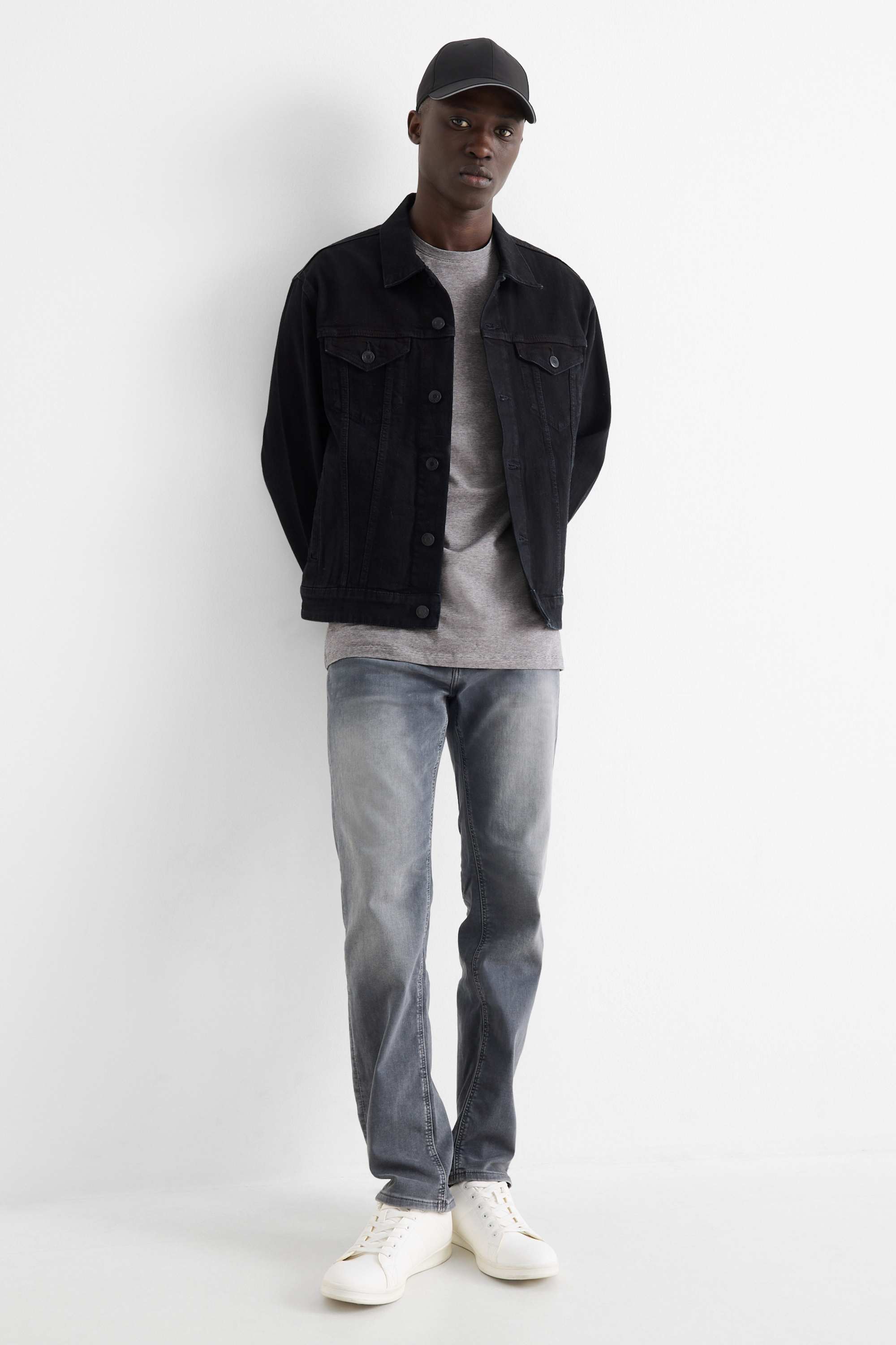 T-shirt - slim fit - Flex gray