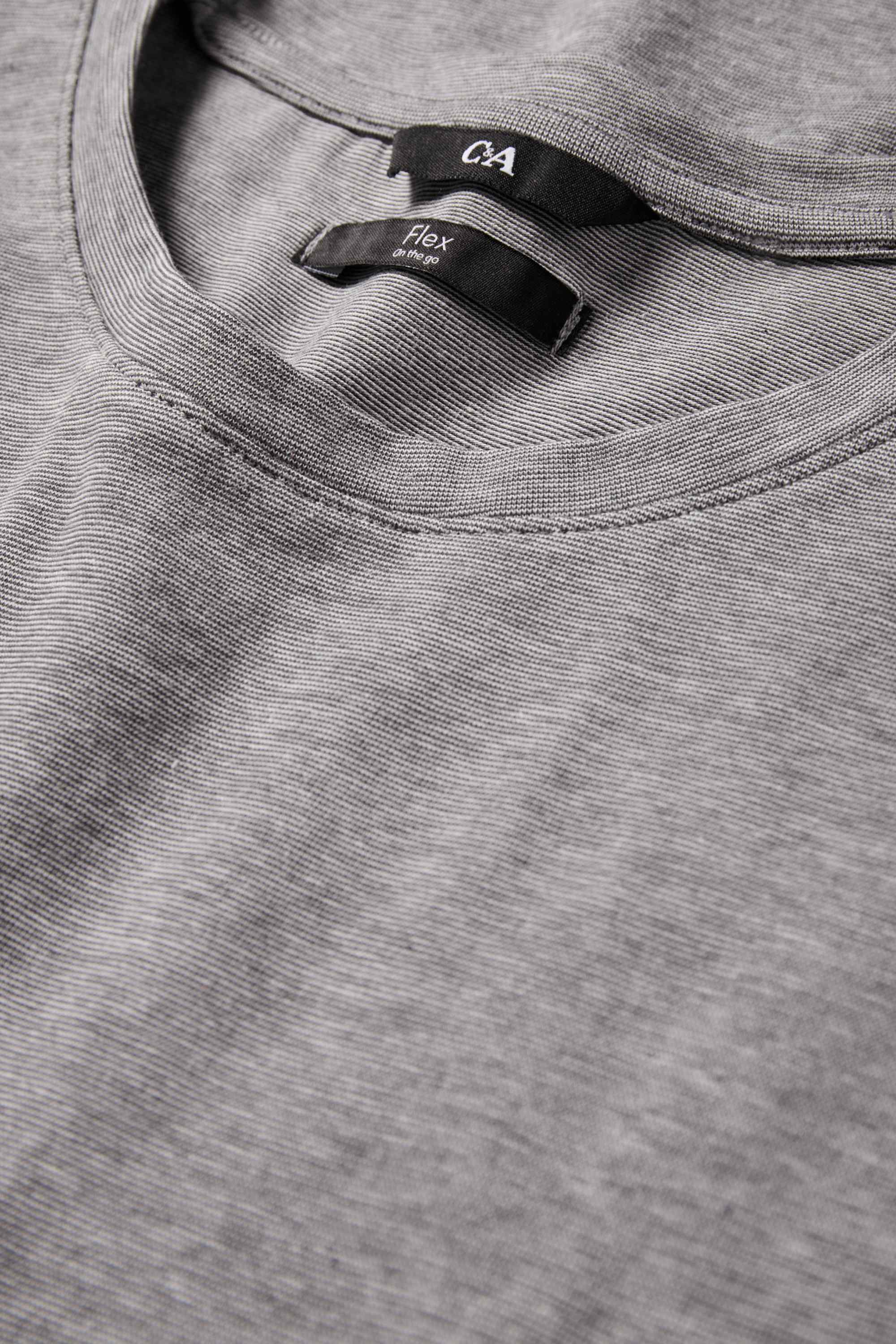 T-shirt - slim fit - Flex gray
