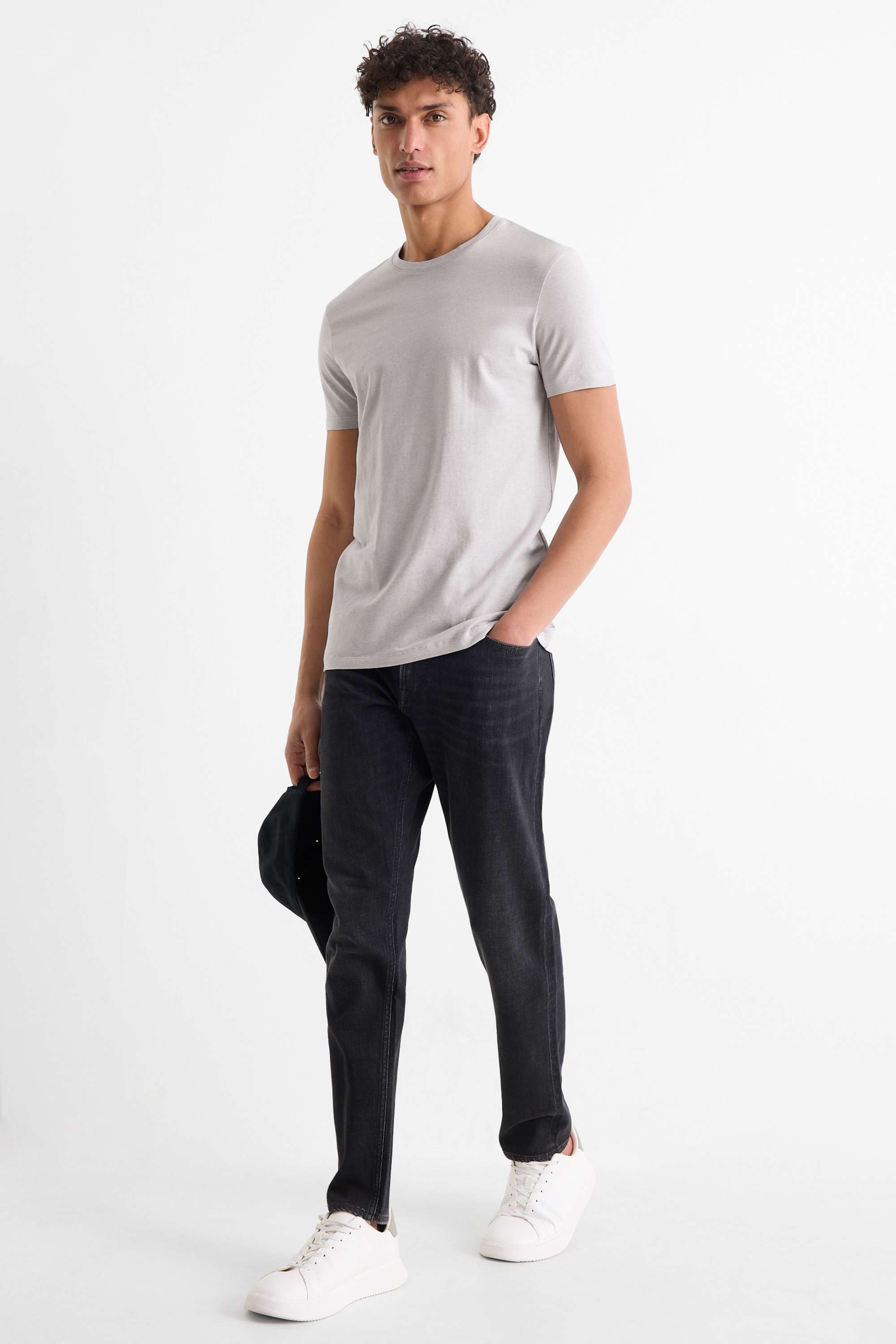 T-shirt - slim fit - Flex light gray (4)
