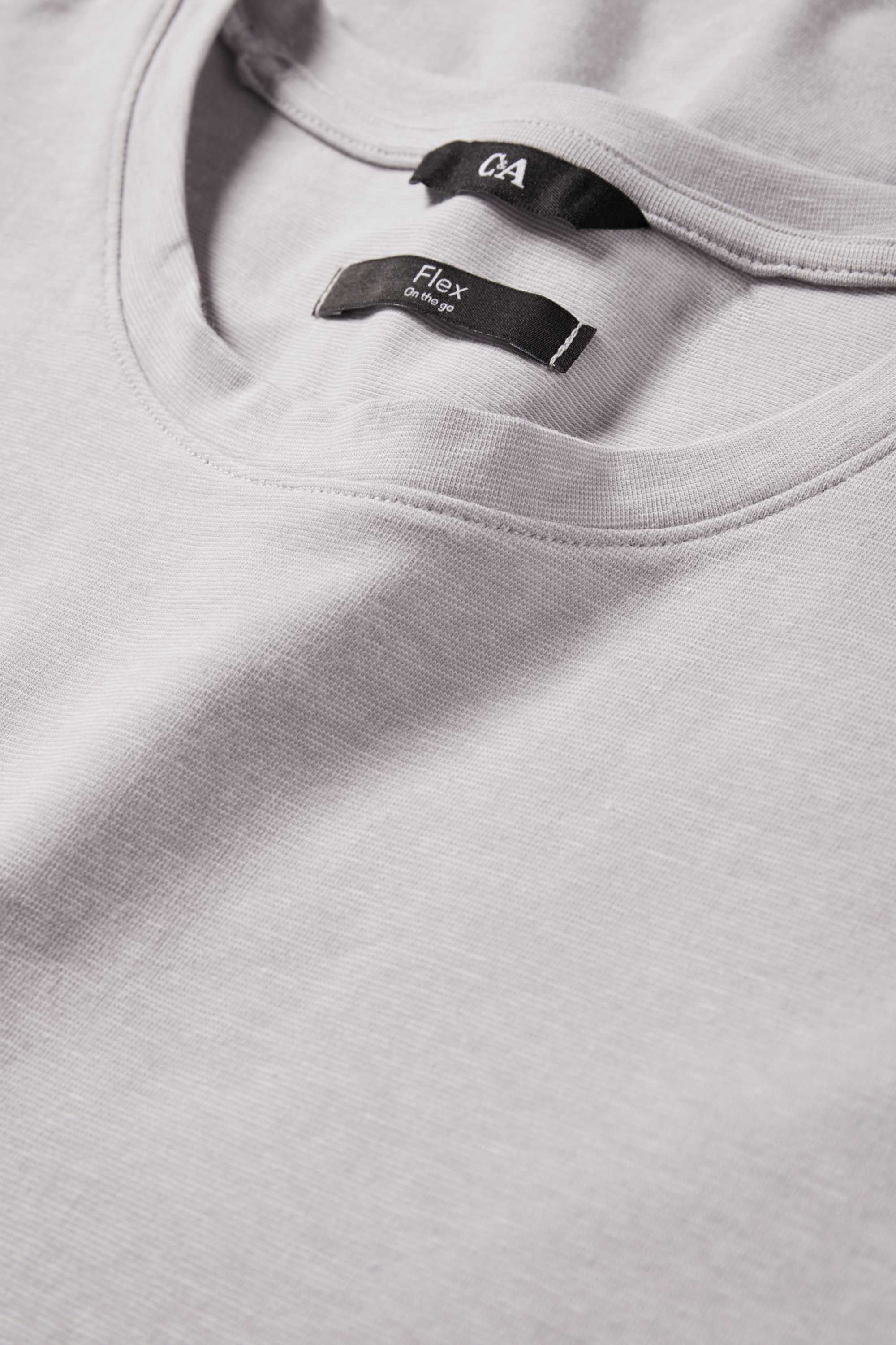 T-shirt - slim fit - Flex light gray (4)