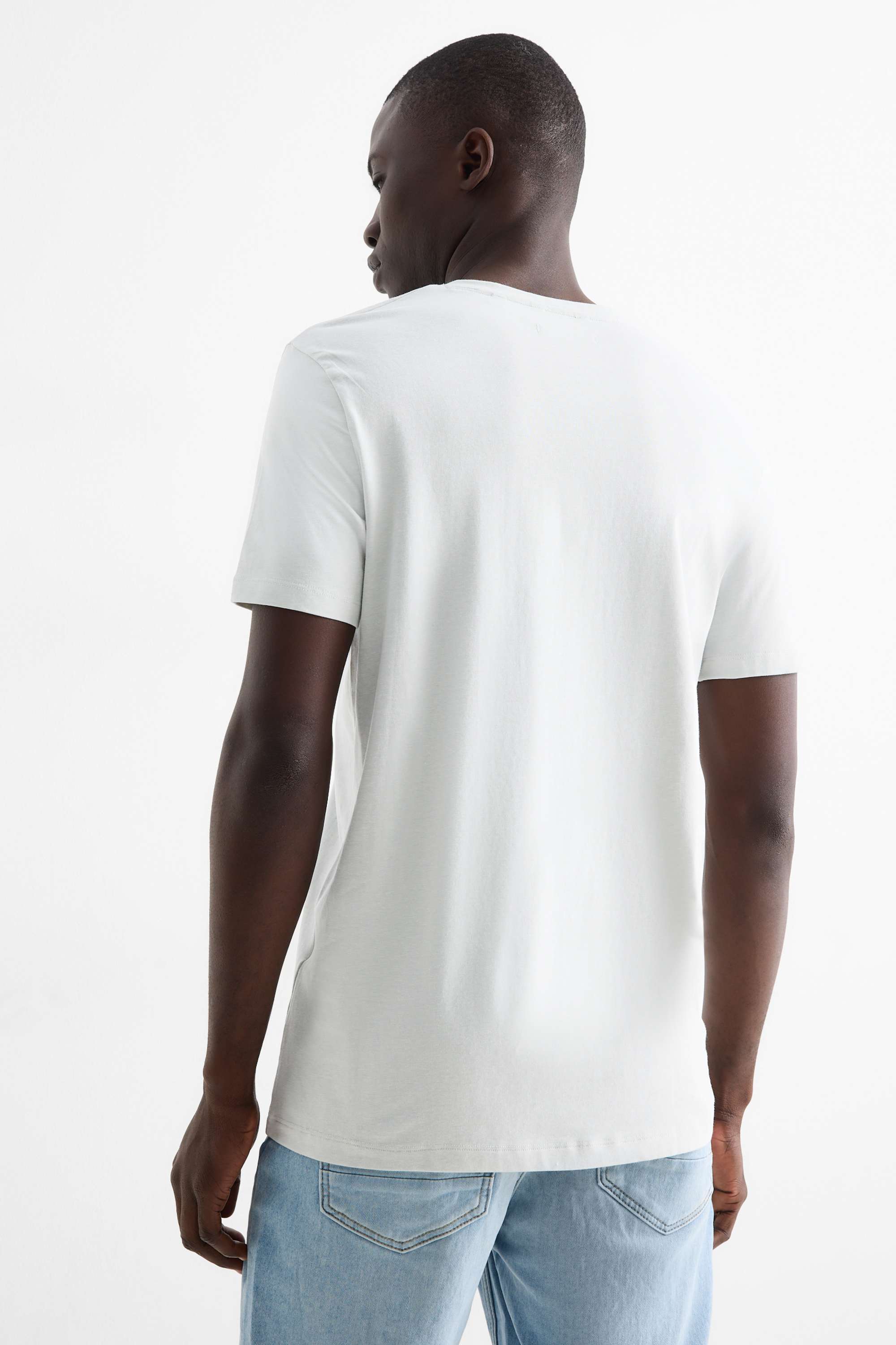 T-shirt - slim fit - Flex light gray