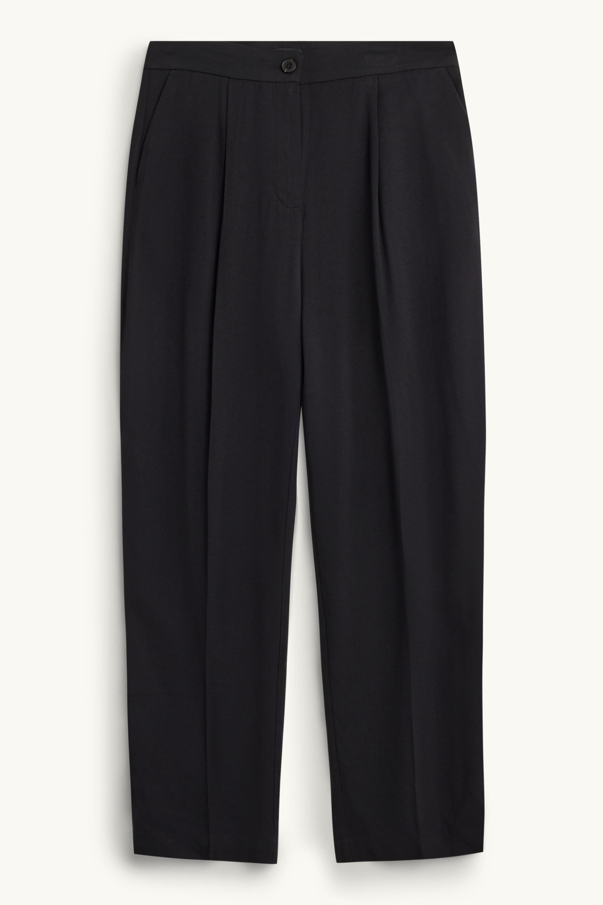 Cloth trousers - high waist - tapered fit black
