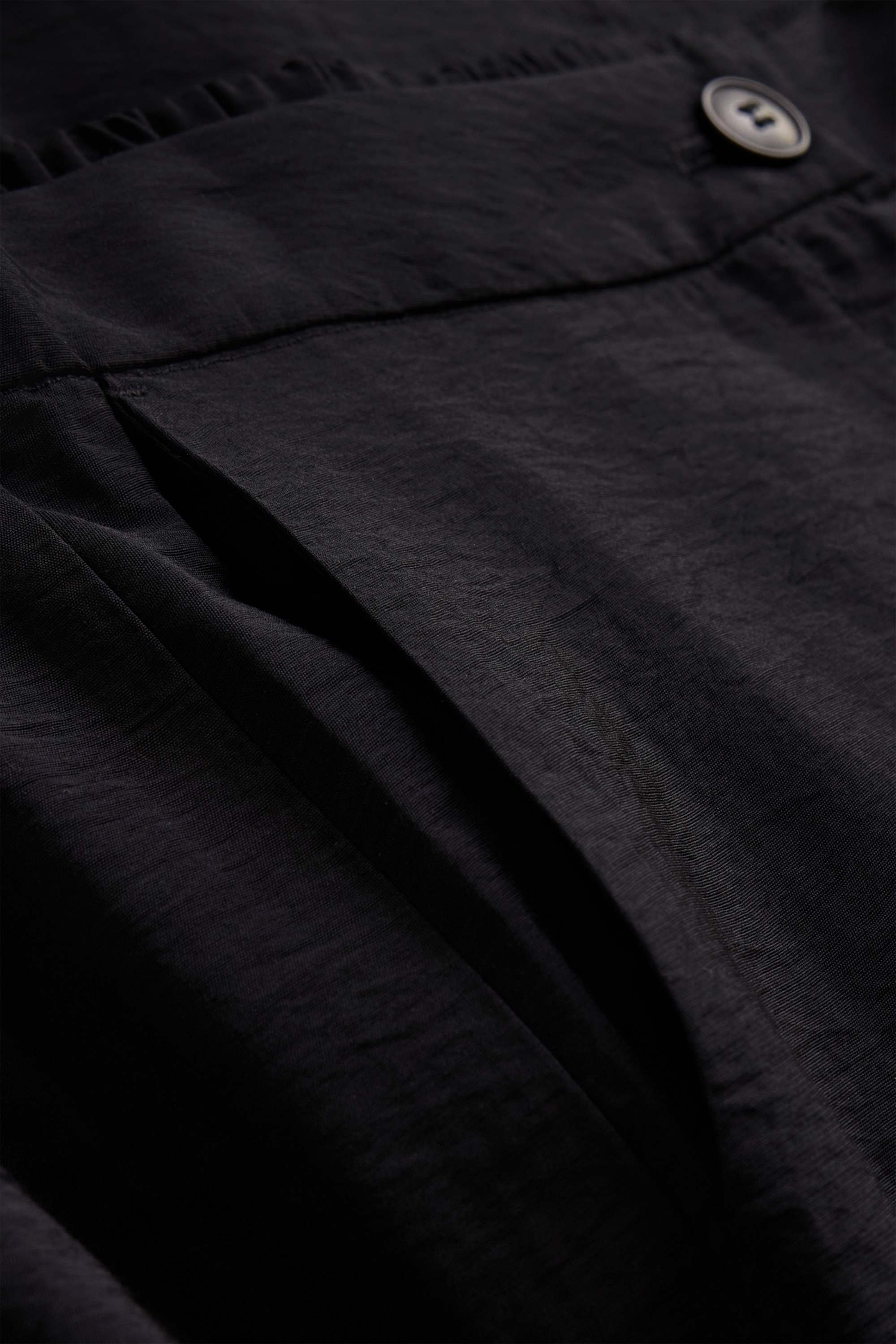 Cloth trousers - high waist - wide leg black