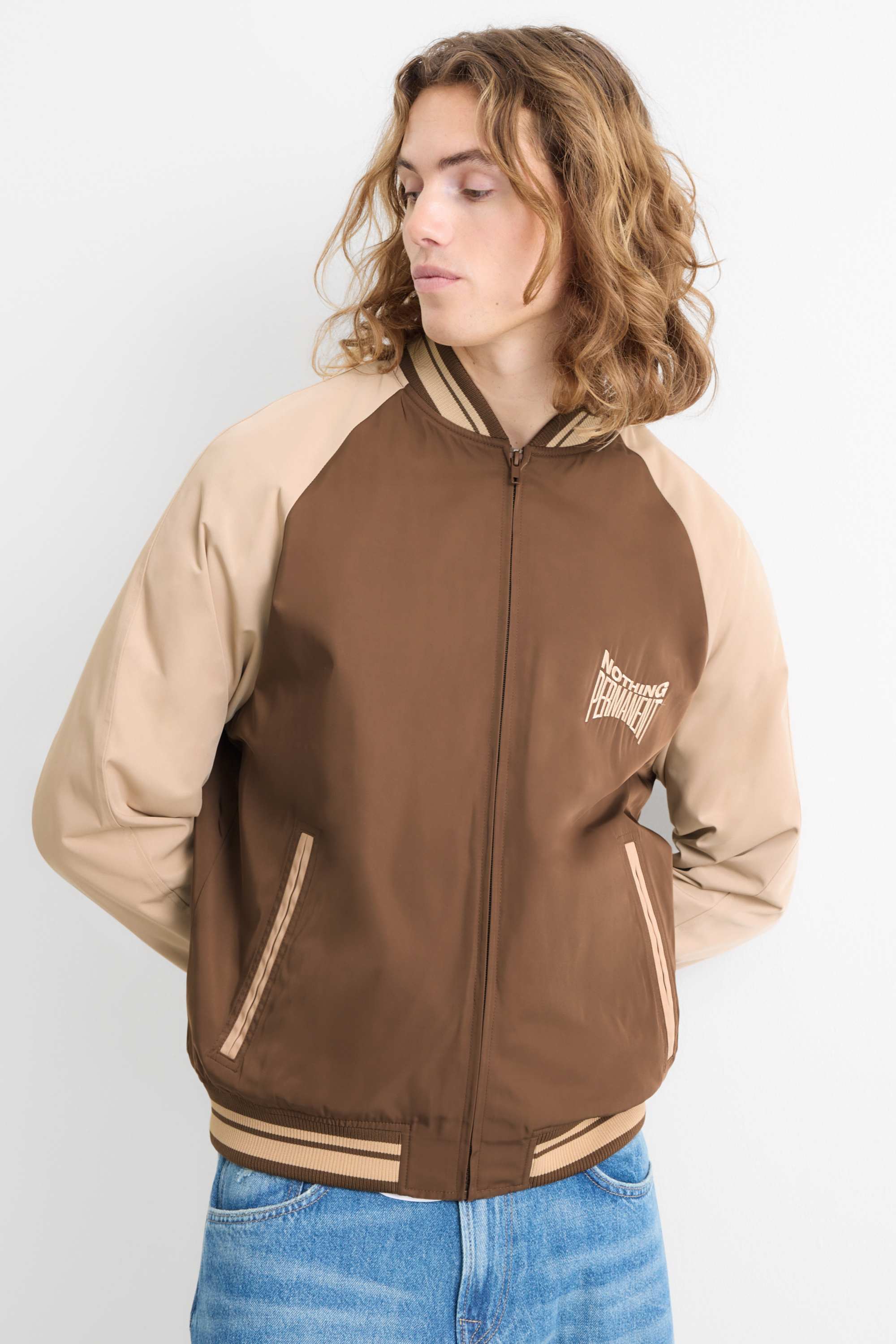 Varsity jacket brown