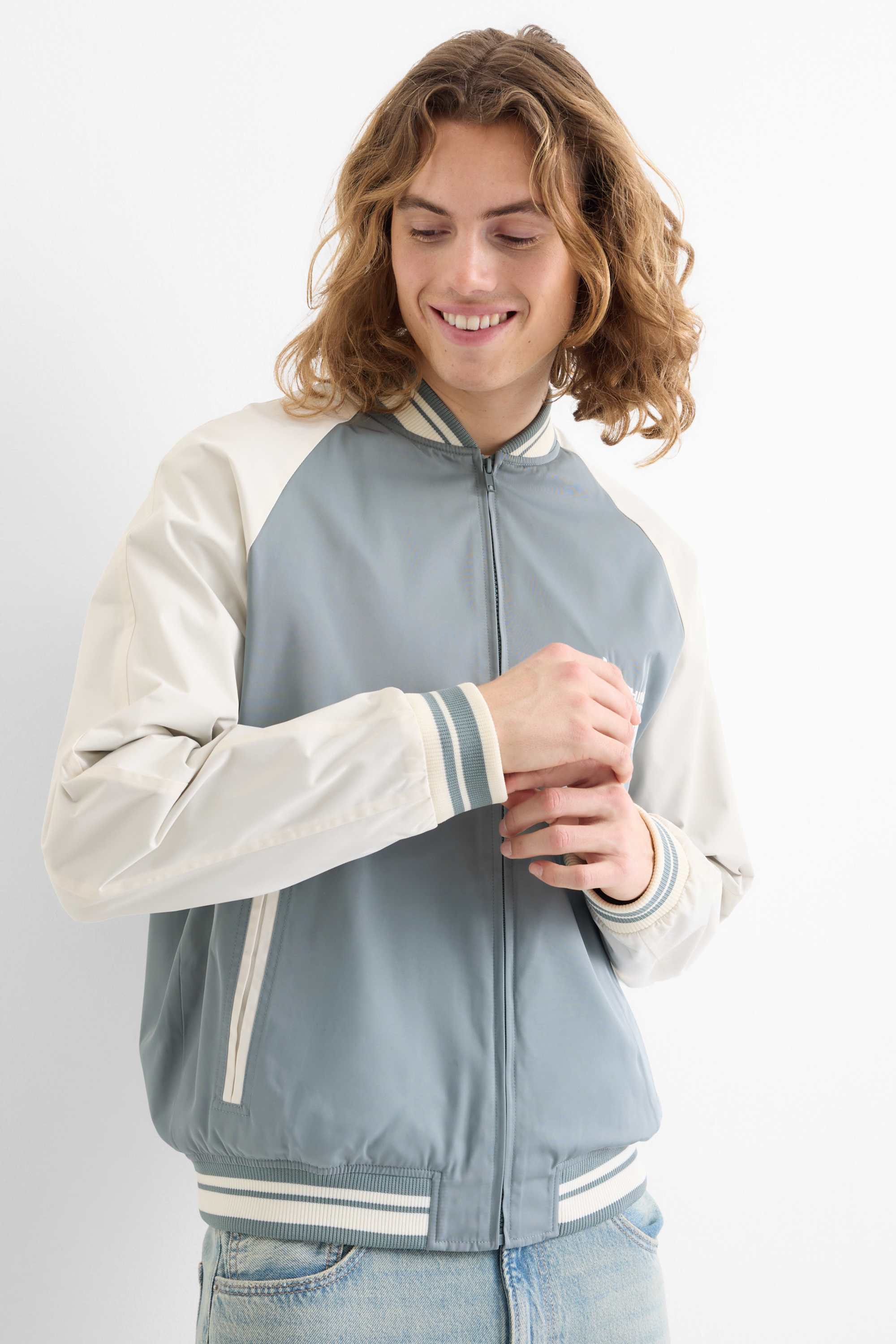 Varsity jacket gray