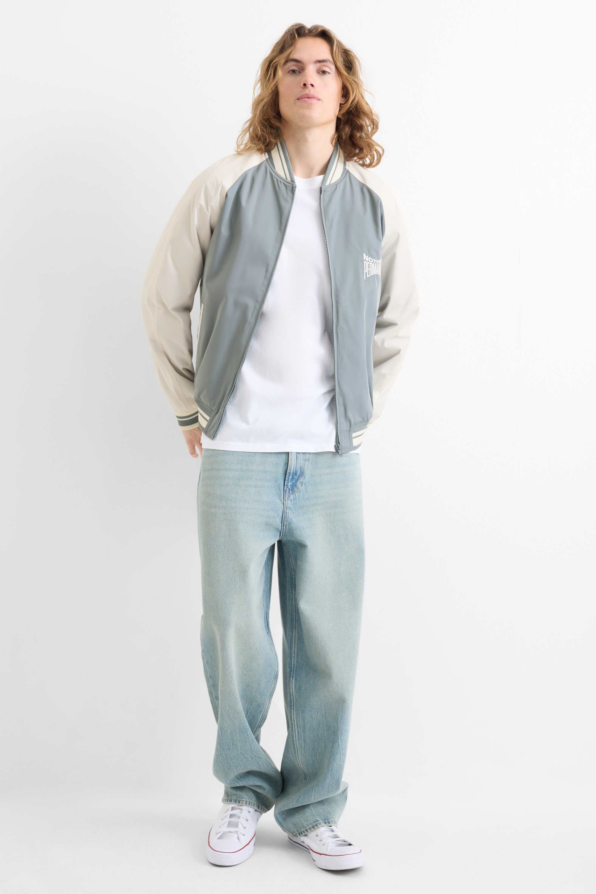 Varsity jacket gray