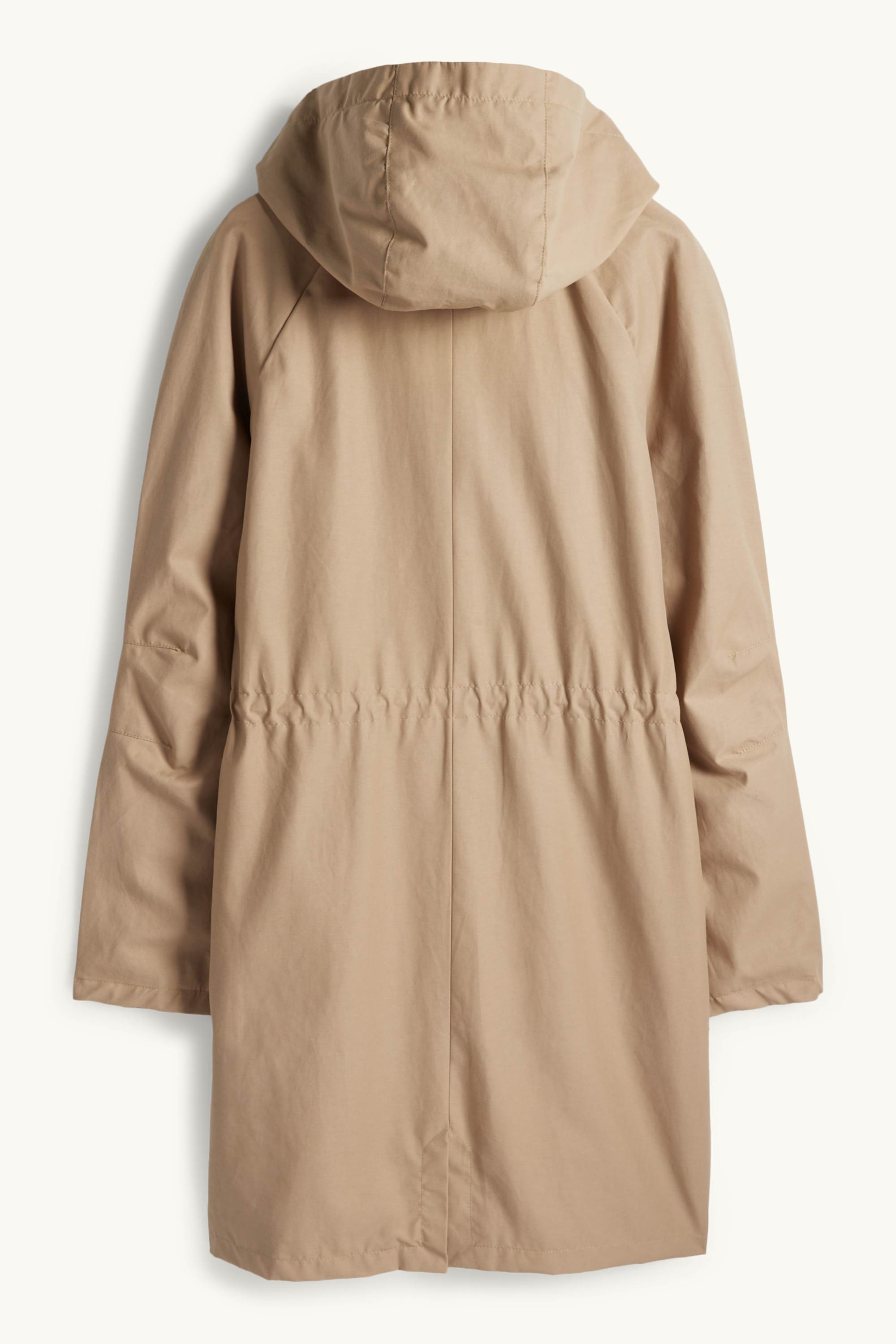 Parka with hood - water-repellent khaki