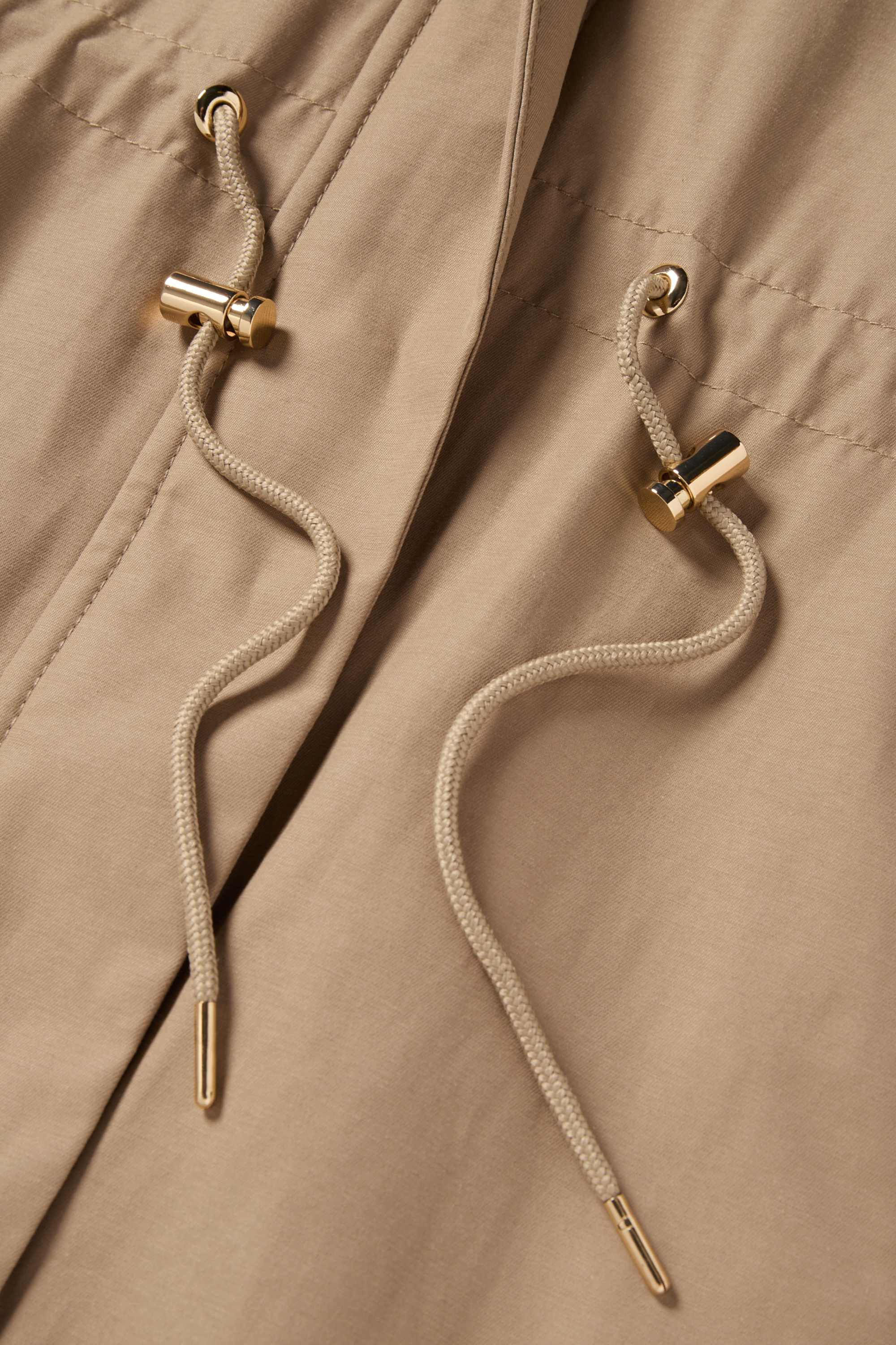 Parka with hood - water-repellent khaki