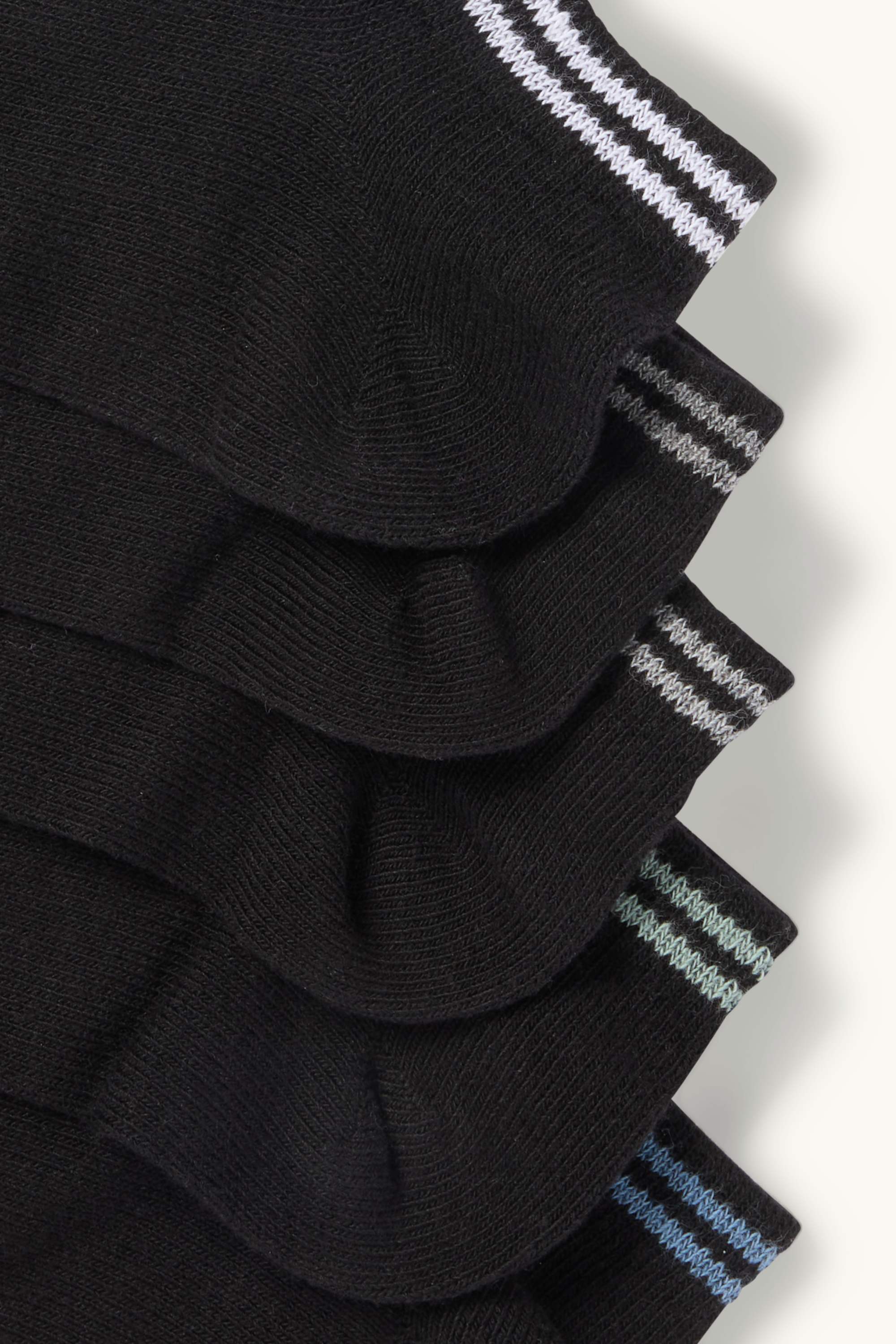 Multipack of 5 - trainer socks black