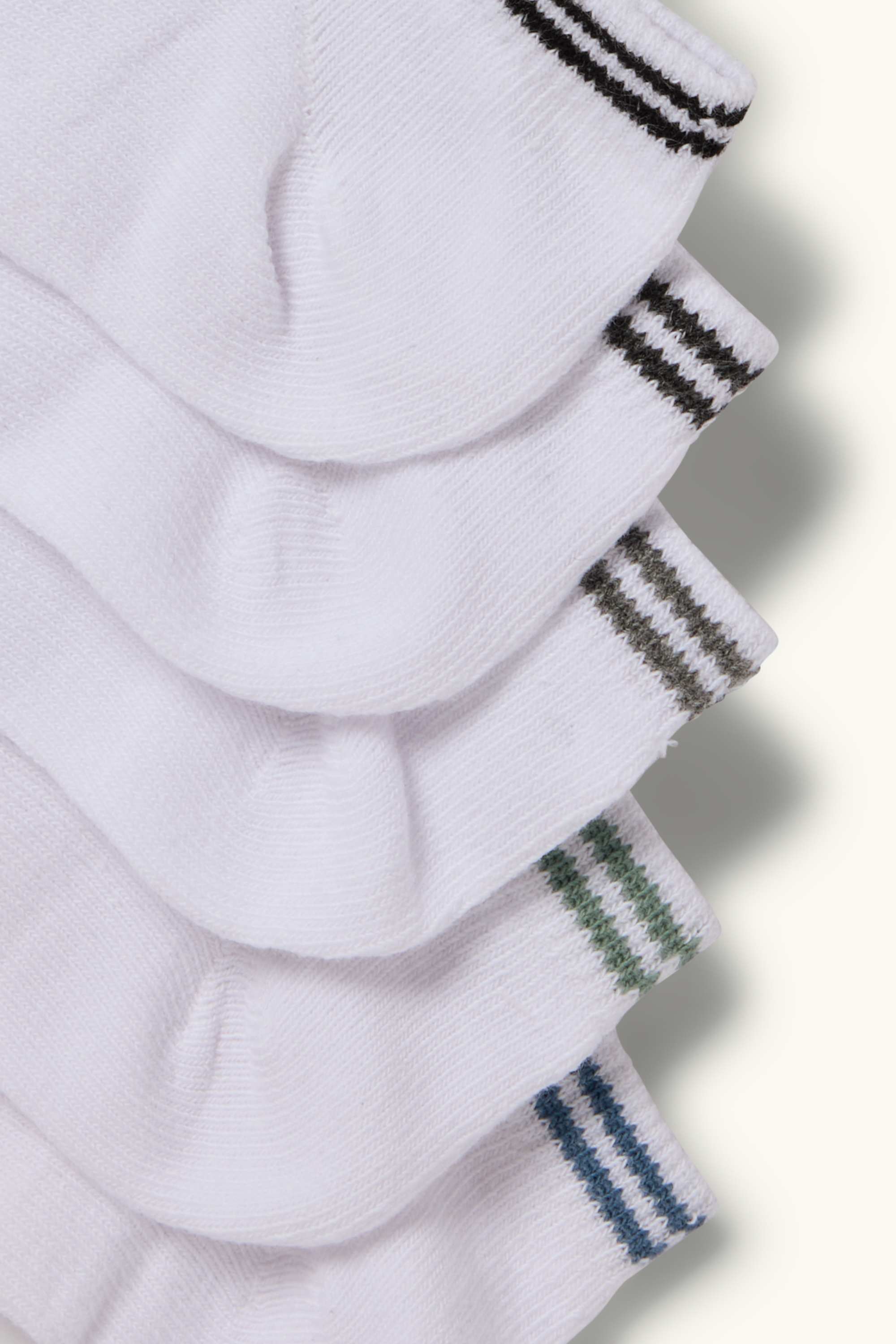 Multipack of 5 - trainer socks white