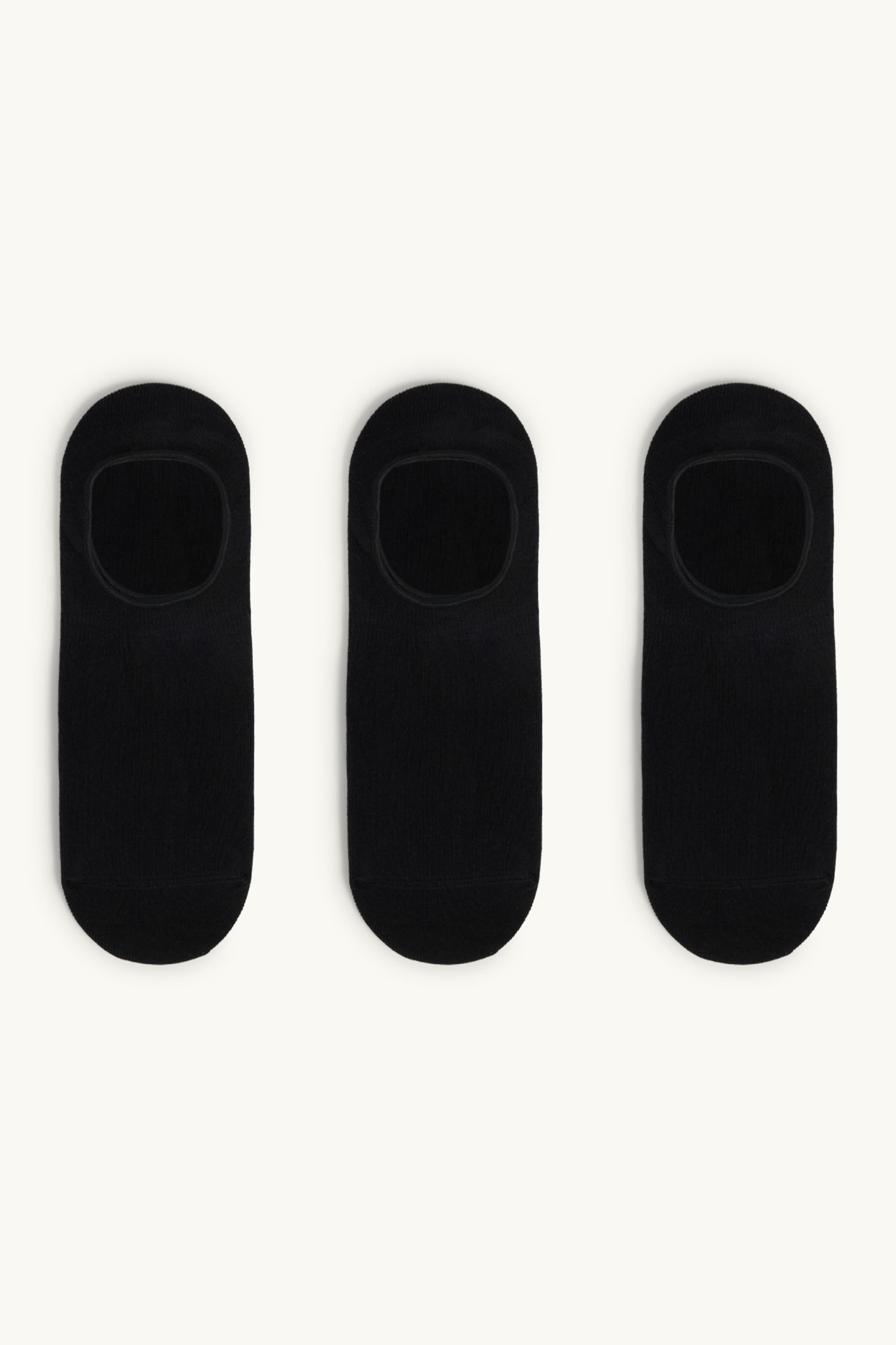 Multipack of 3 - footsies black