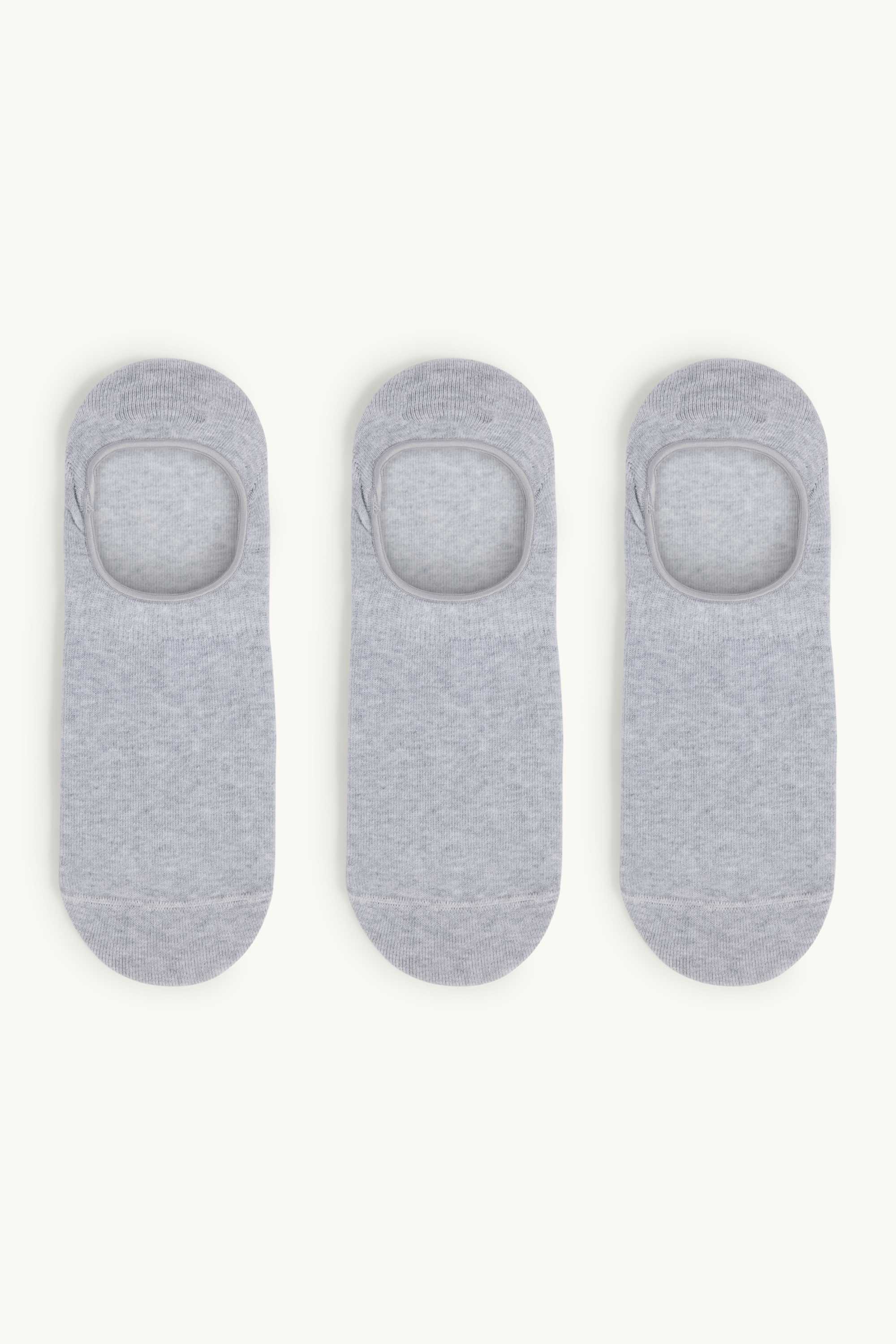 Multipack of 3 - footsies light gray-melange