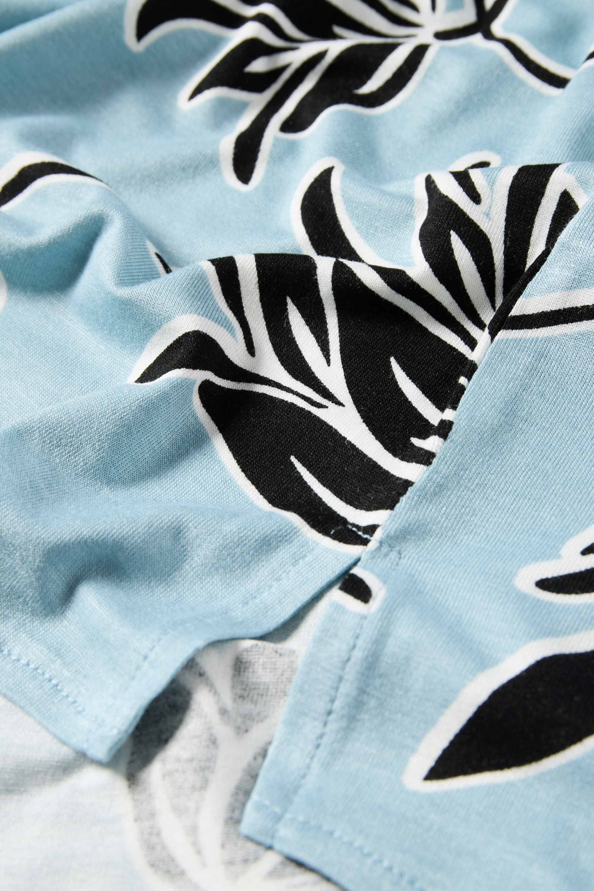 Viscose nightdress - floral blue