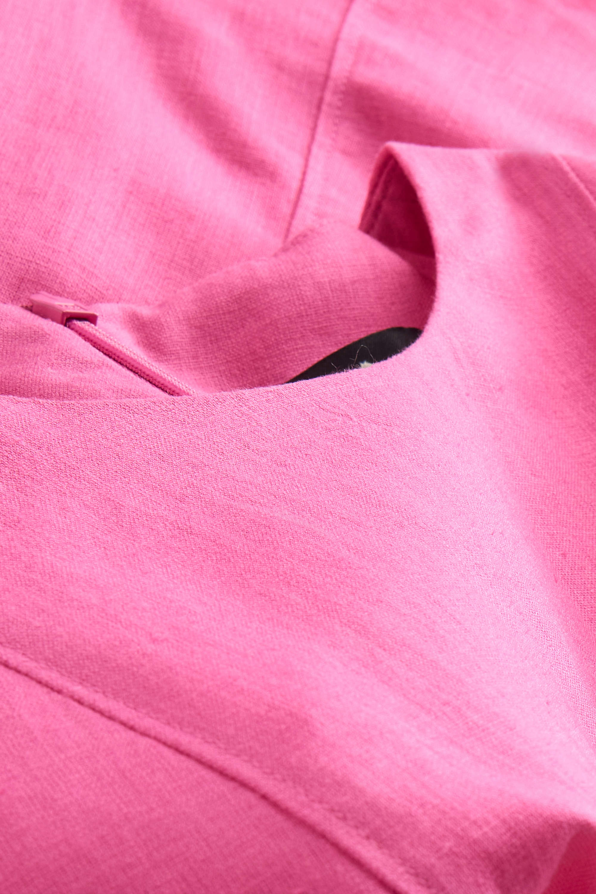 Blouse top - linen blend rose
