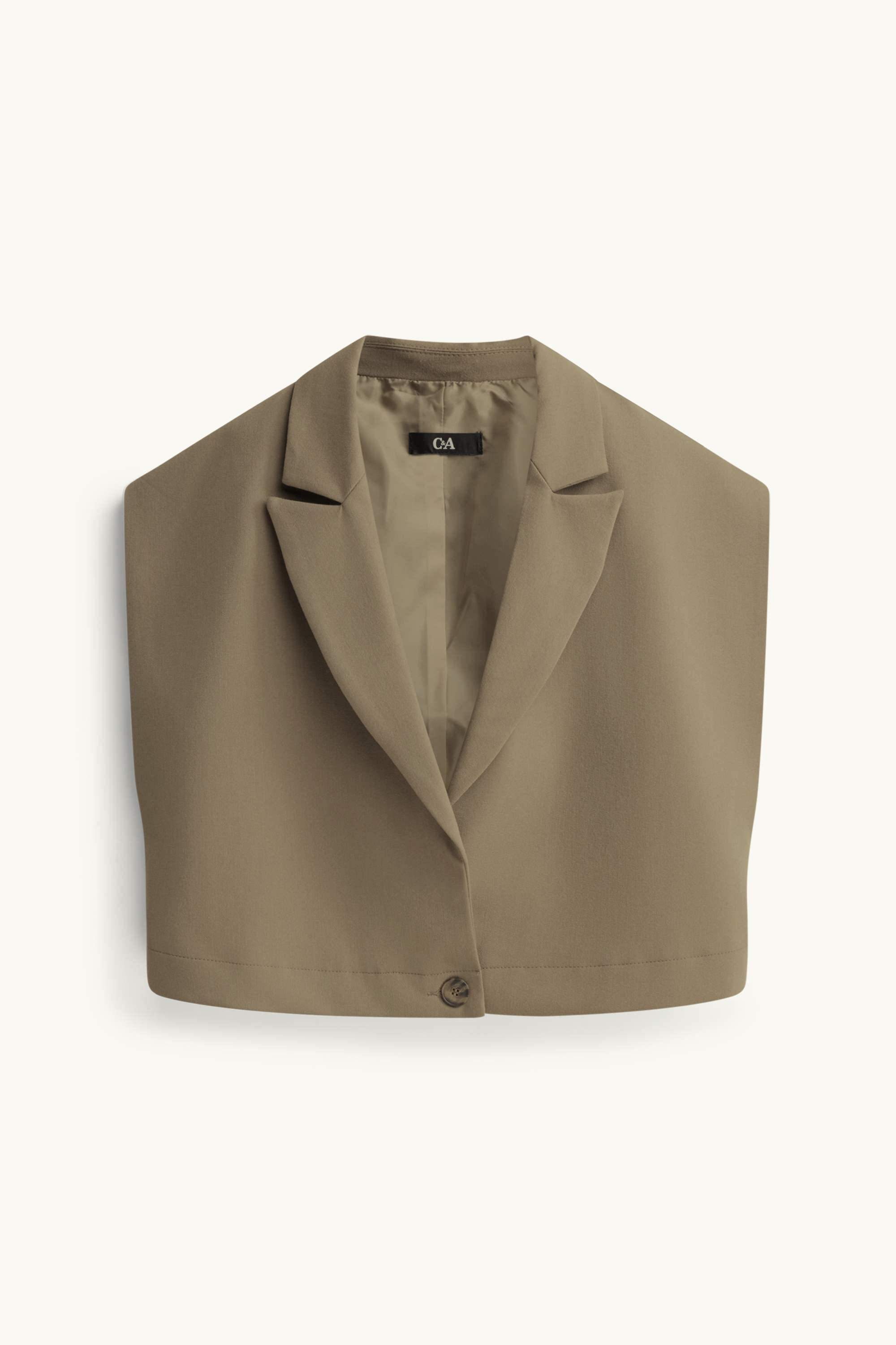 Waistcoat - regular fit - LYCRA® khaki