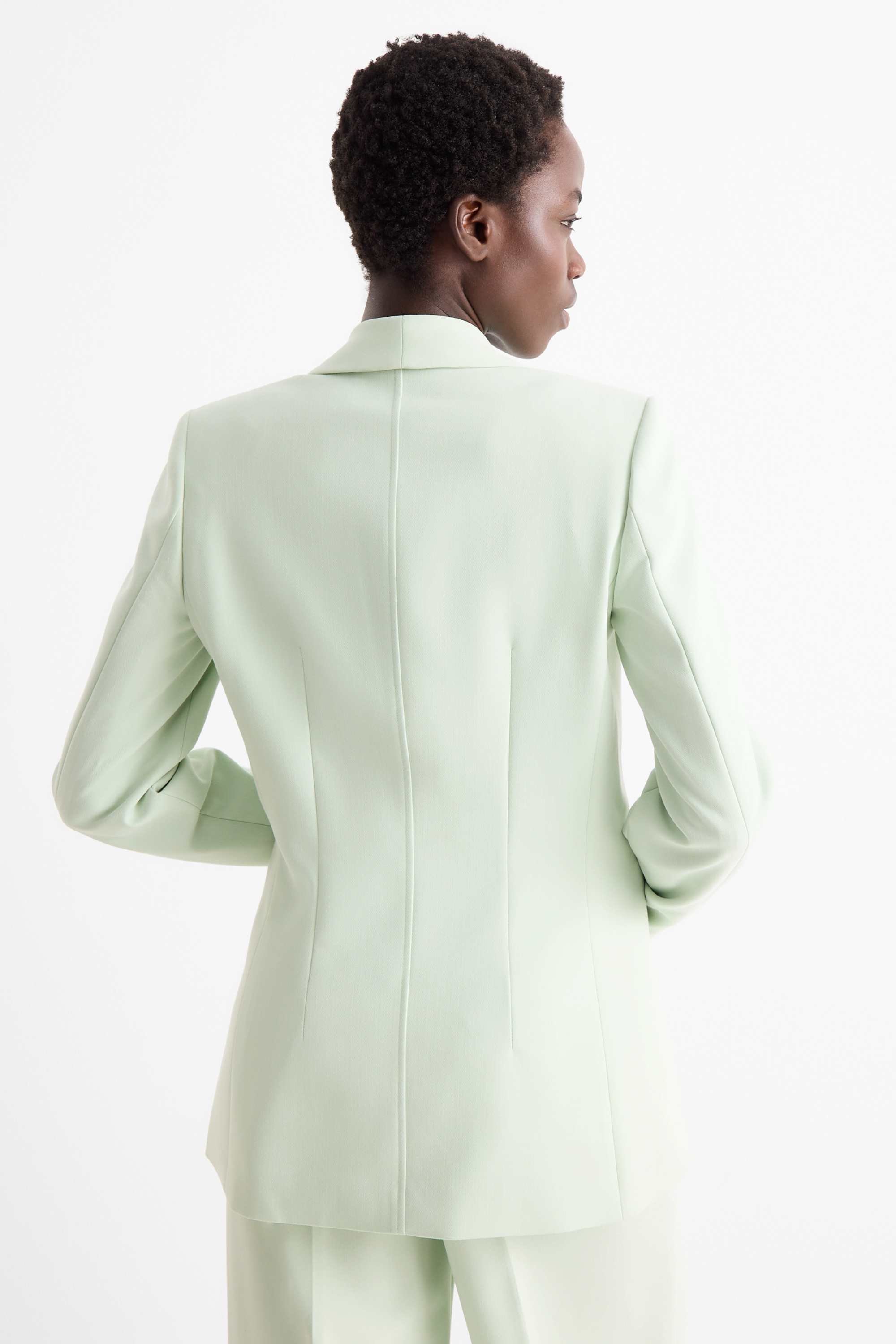Long blazer - regular fit mint green