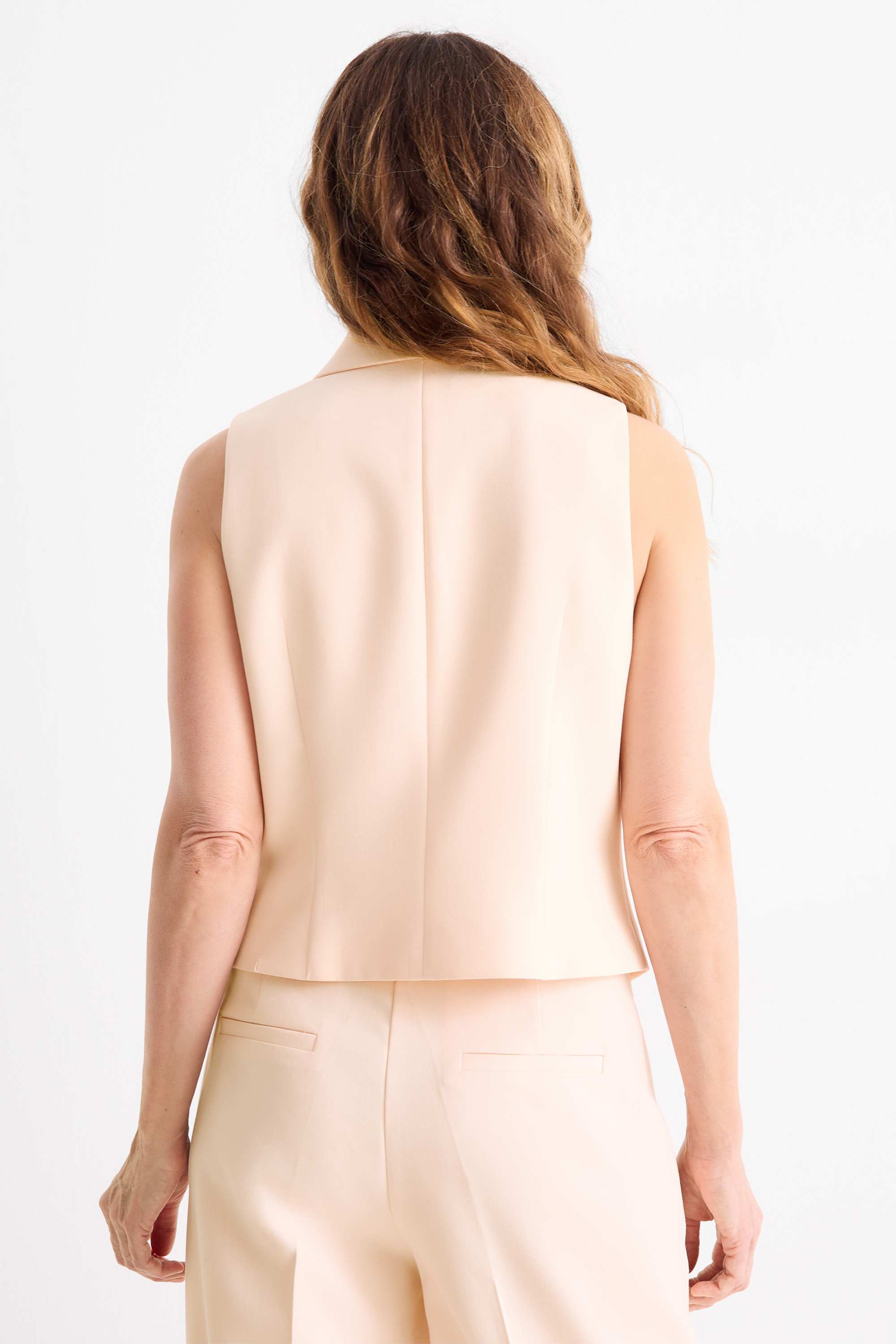 Business waistcoat - fitted rose