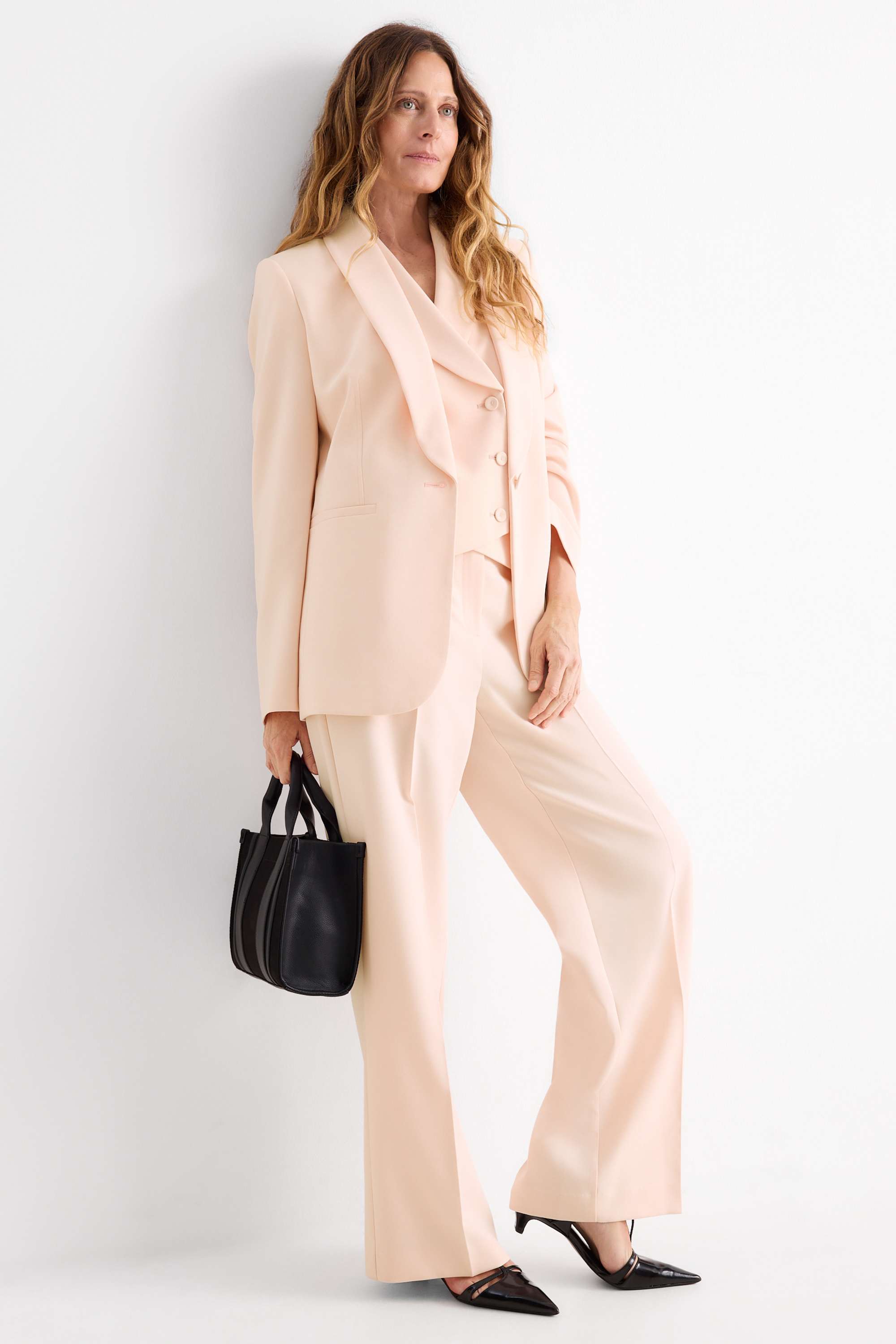 Business waistcoat - fitted rose
