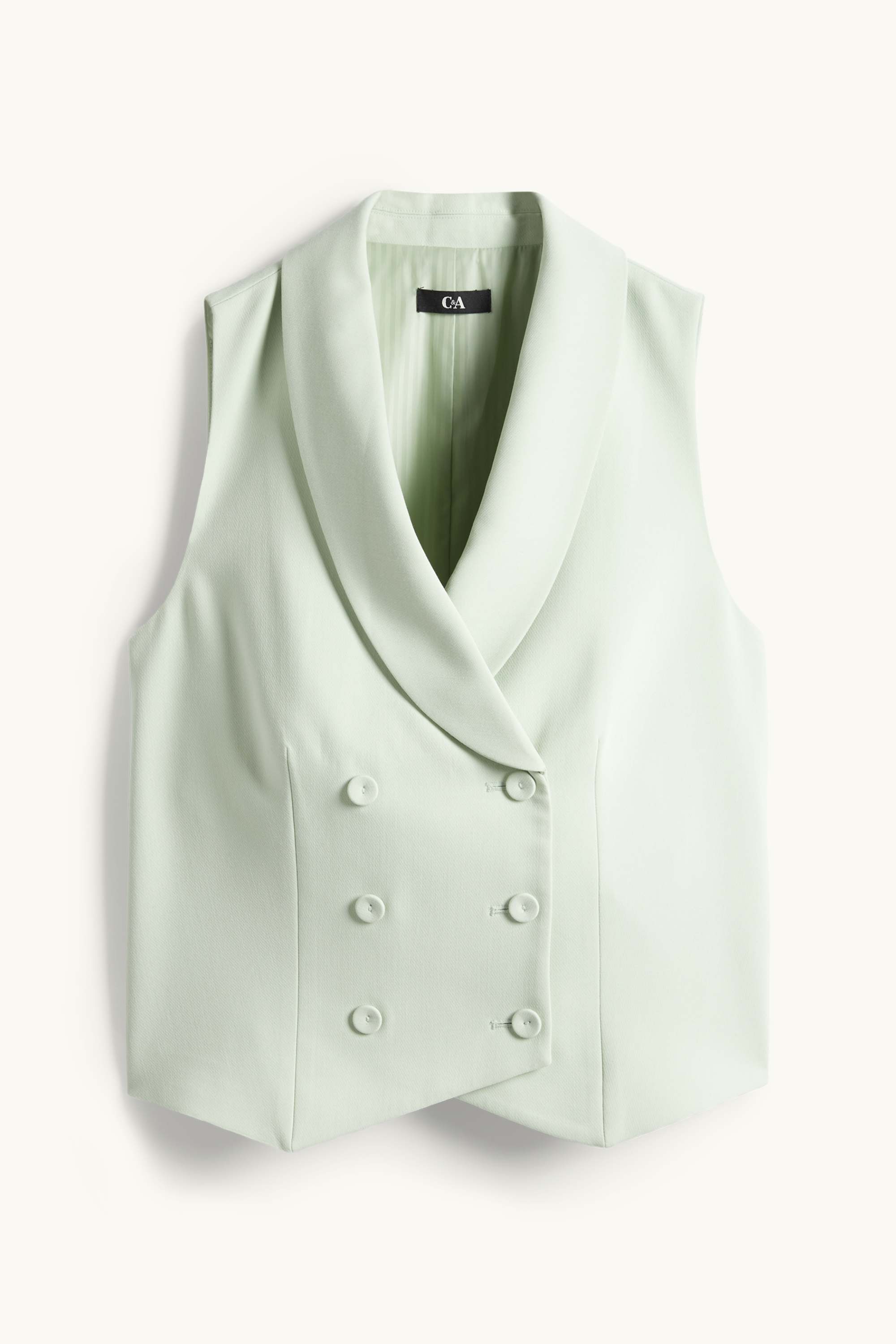 Business waistcoat - fitted mint green