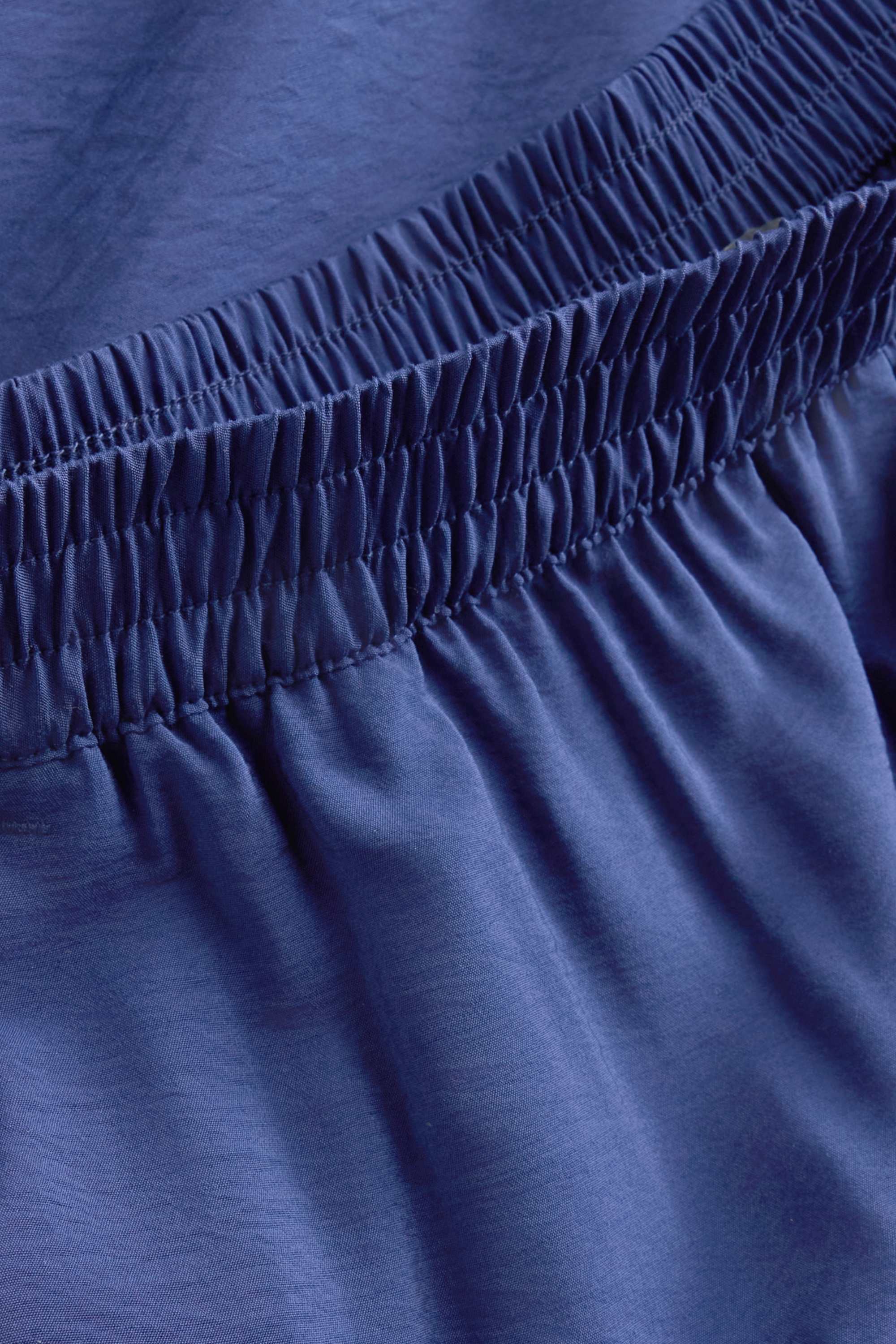Business trousers - high waist - wide leg dark blue