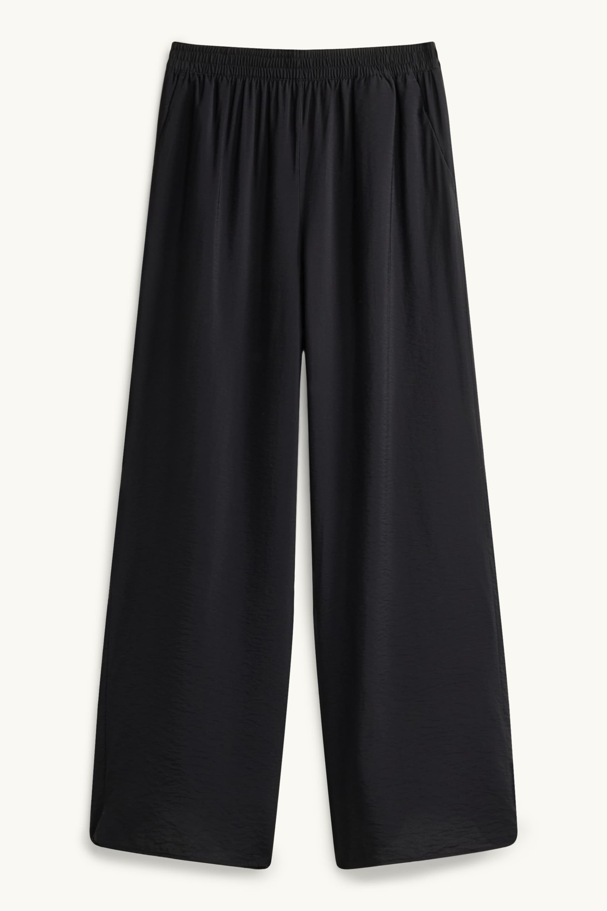 Business trousers - high waist - wide leg black