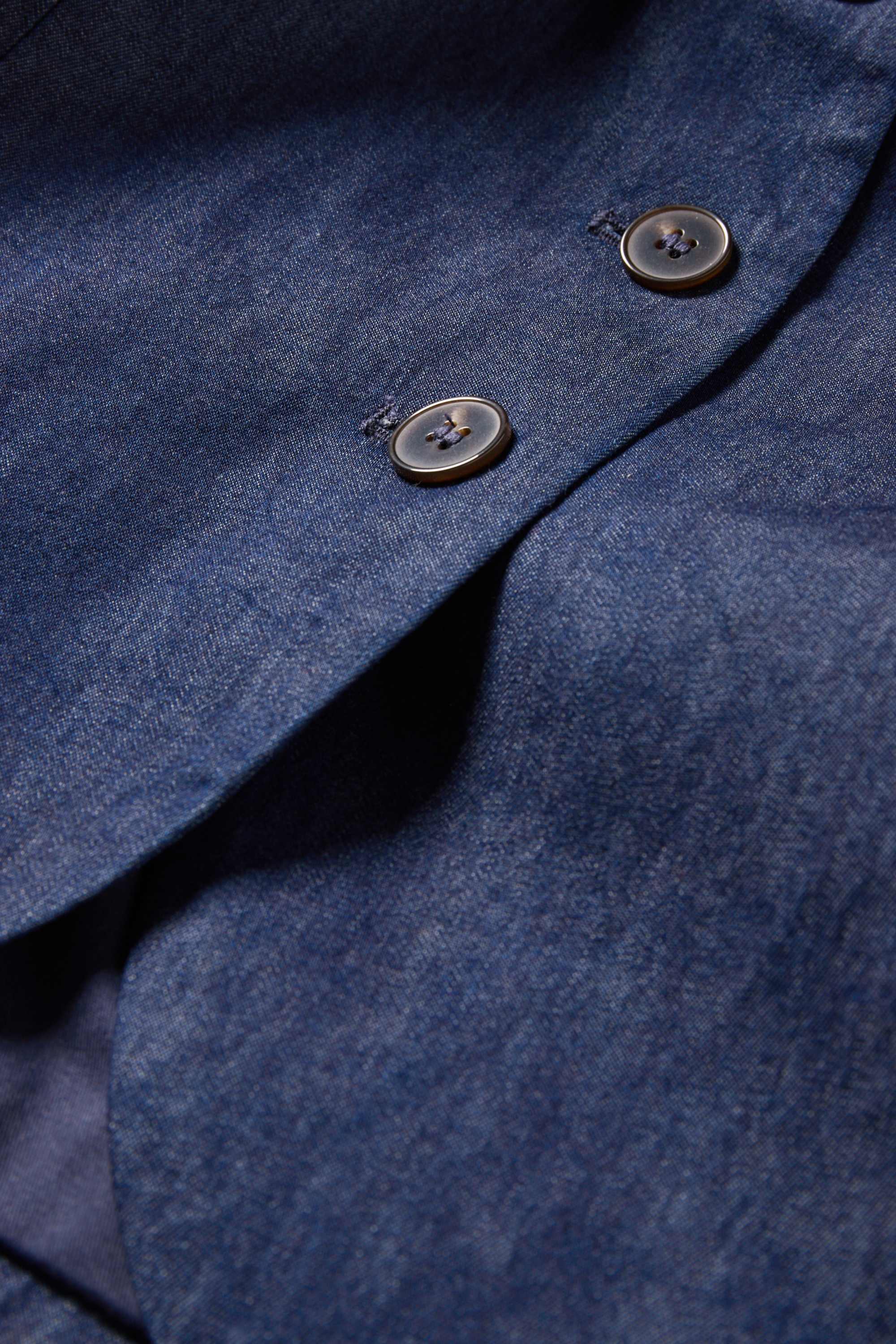 Denim waistcoat - fitted dark blue
