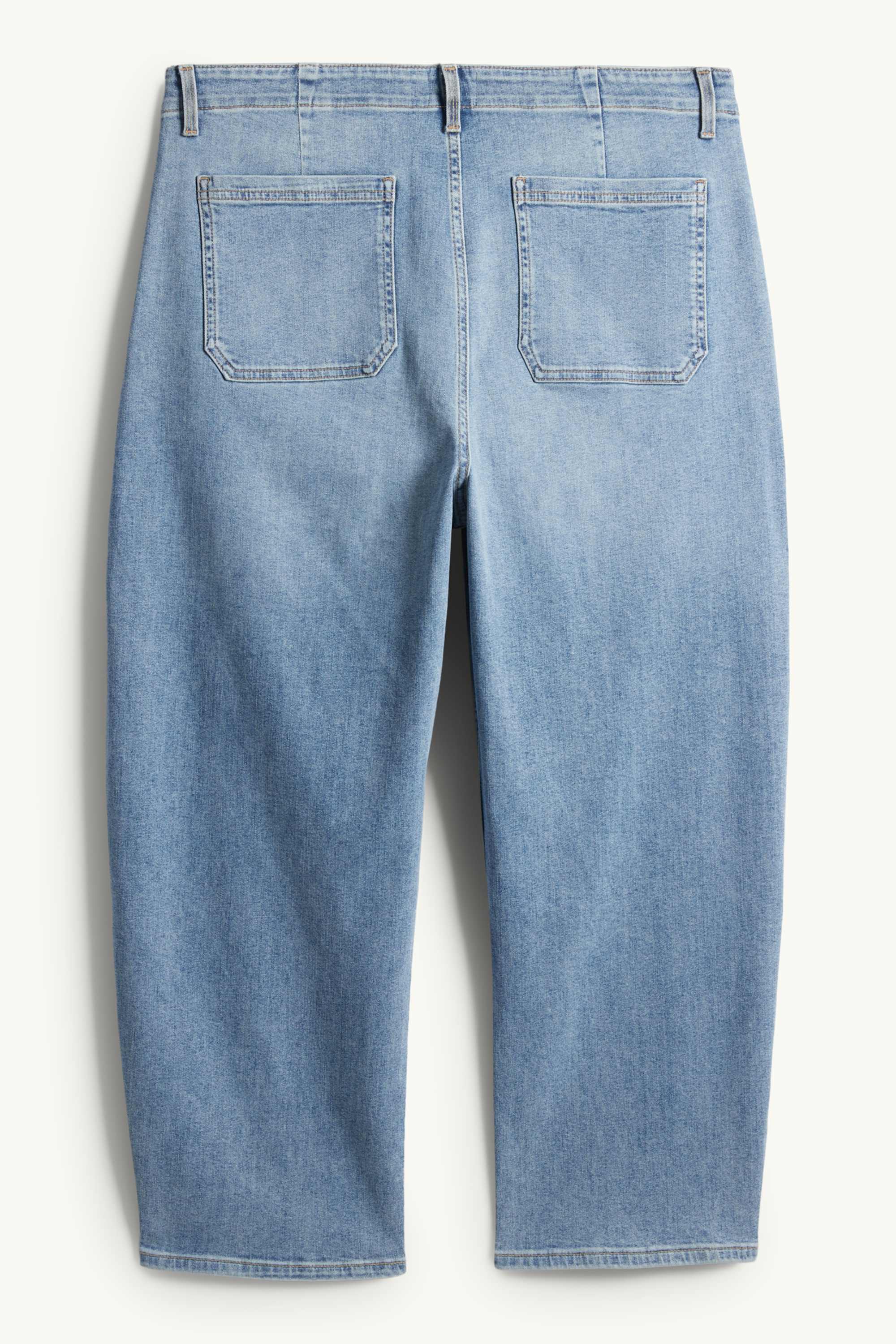 Balloon jeans - high waist blue denim