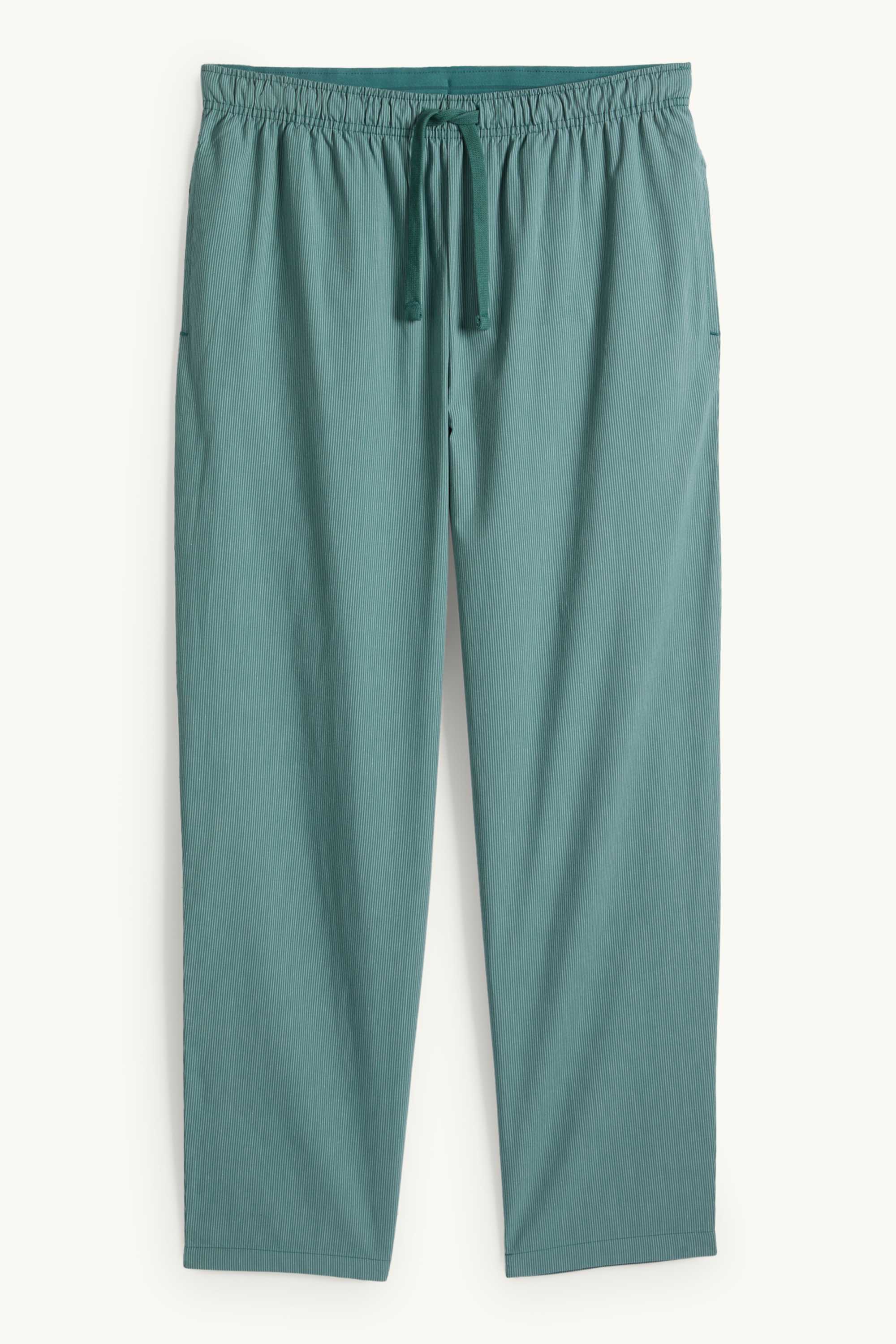 Pyjama bottoms - striped dark green