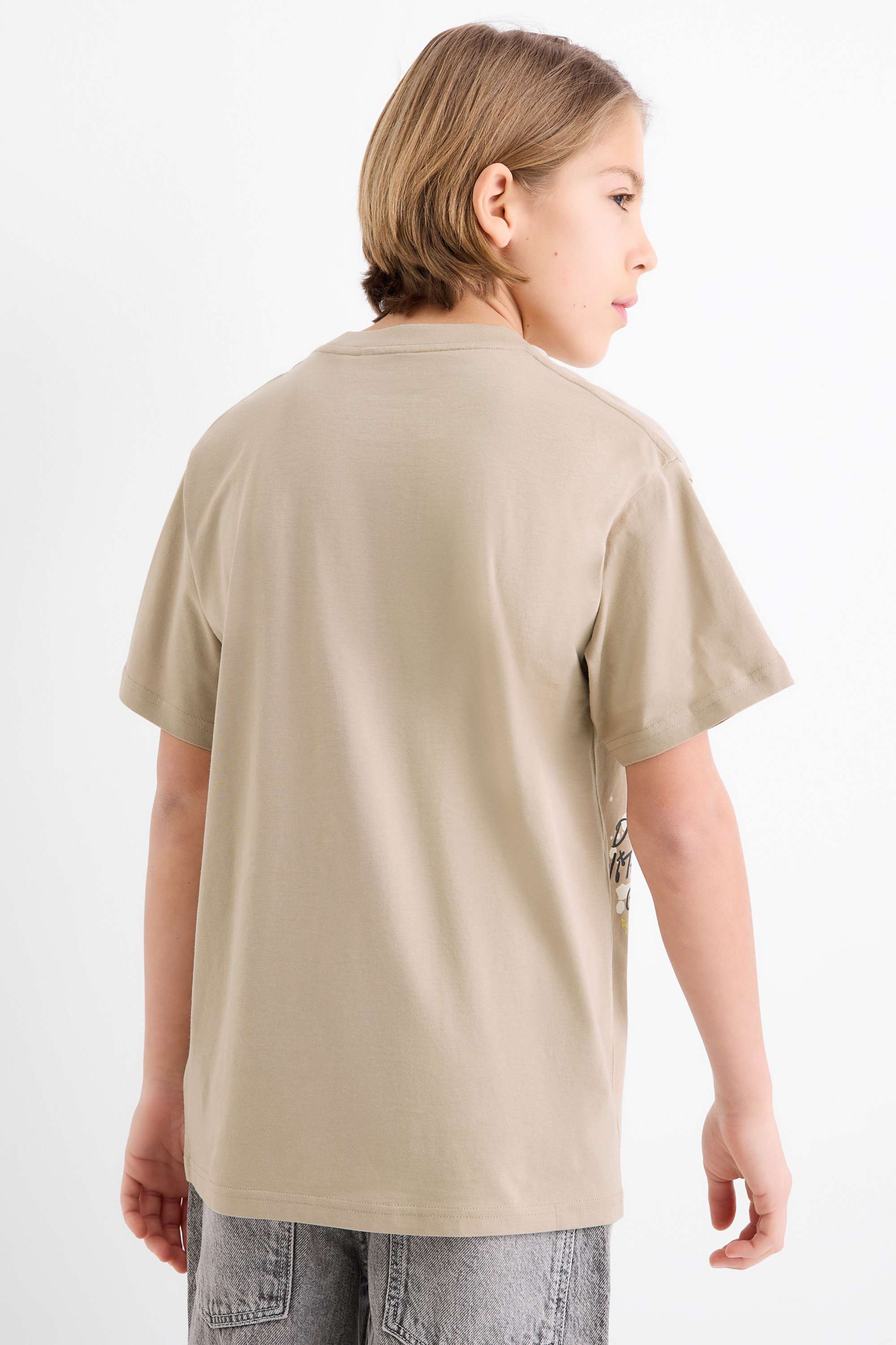 Multipack of 2 - graffiti - short sleeve T-shirt white / beige