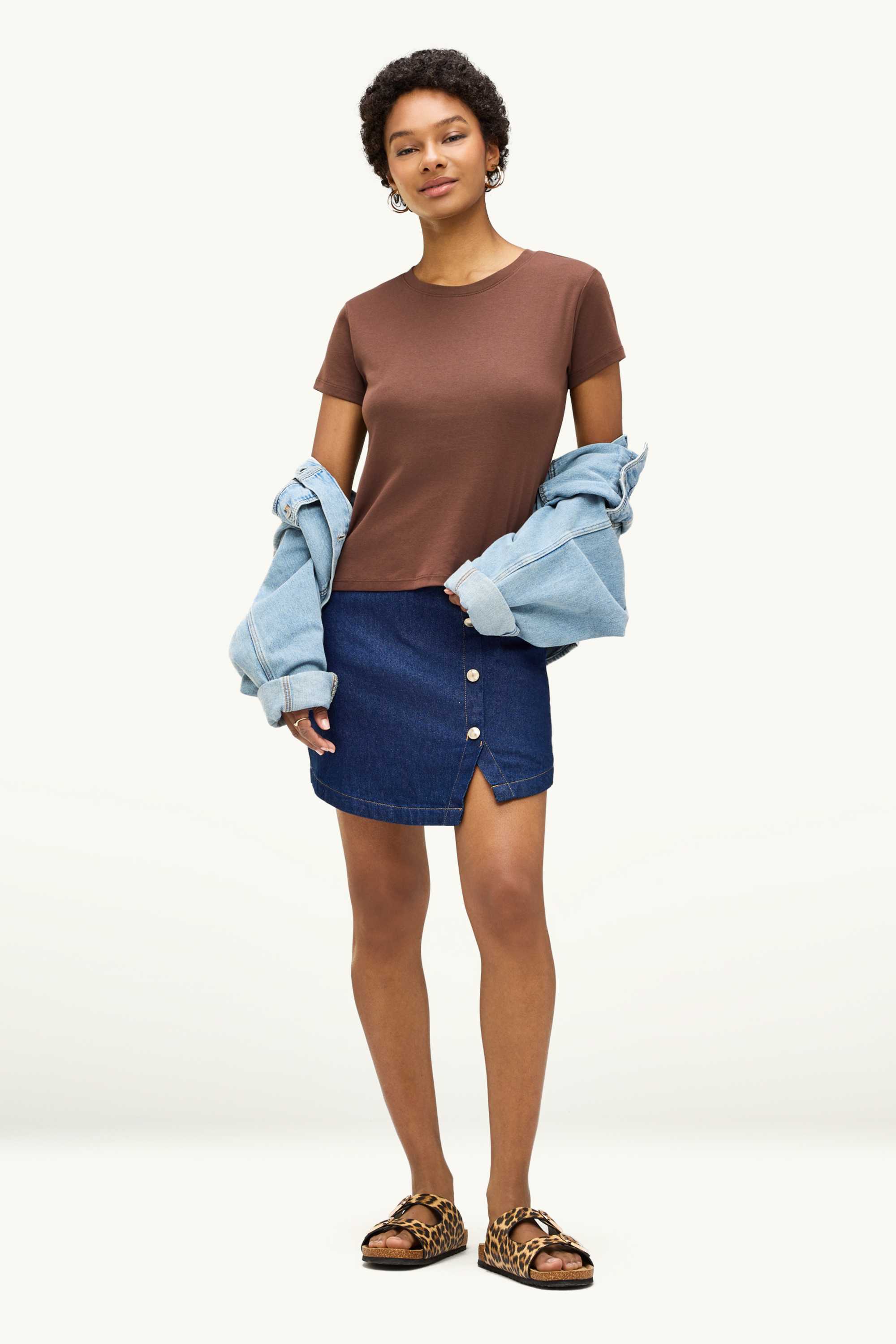 T-shirt - relaxed fit brown