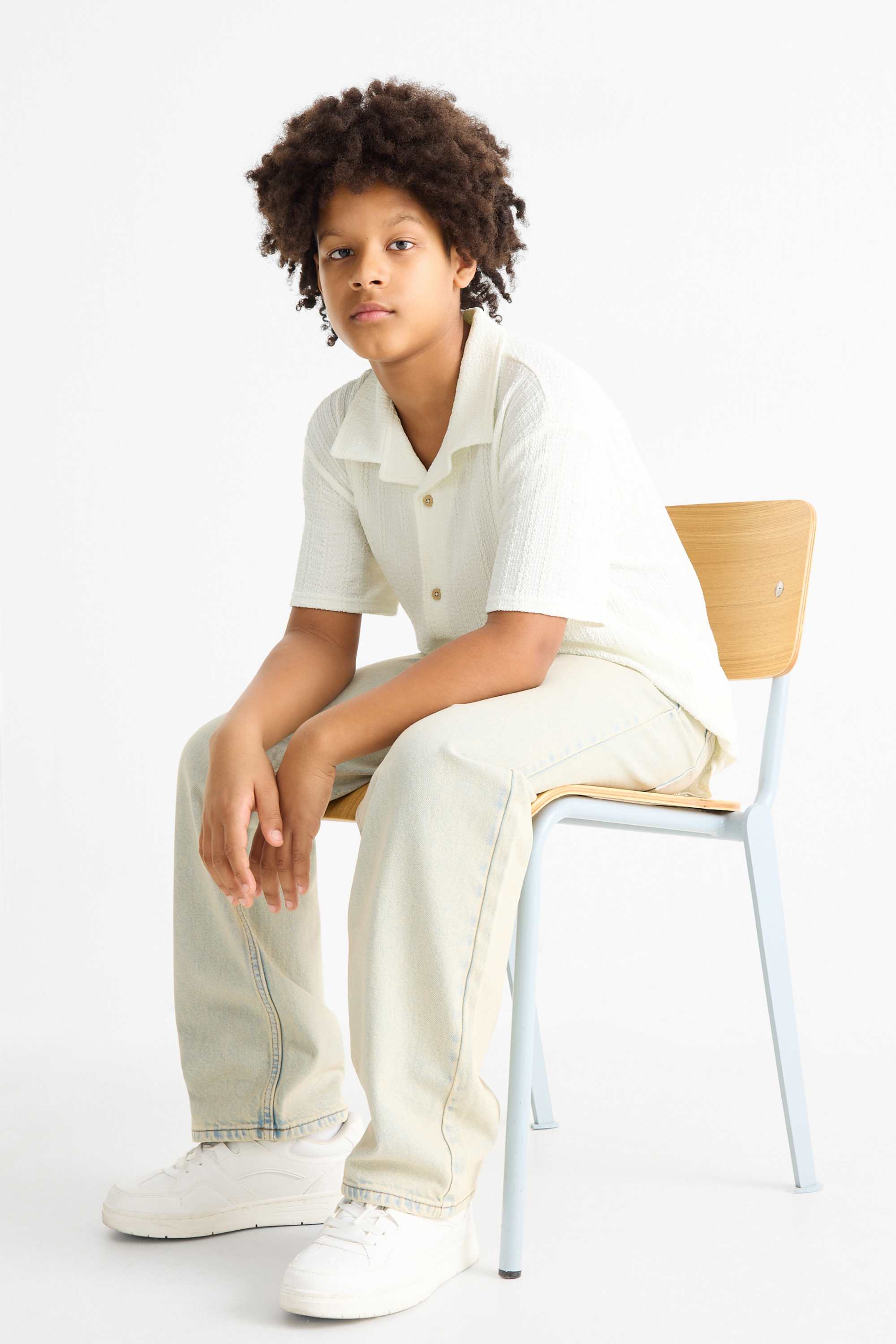 Shirt - textured white