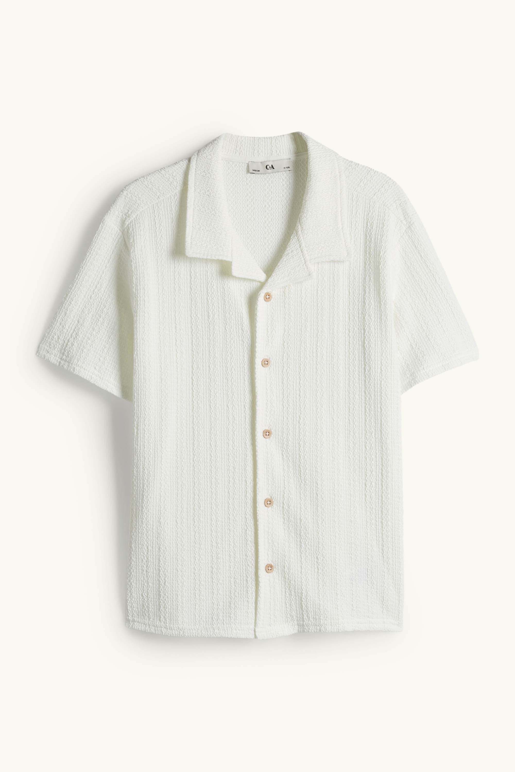 Shirt - textured white