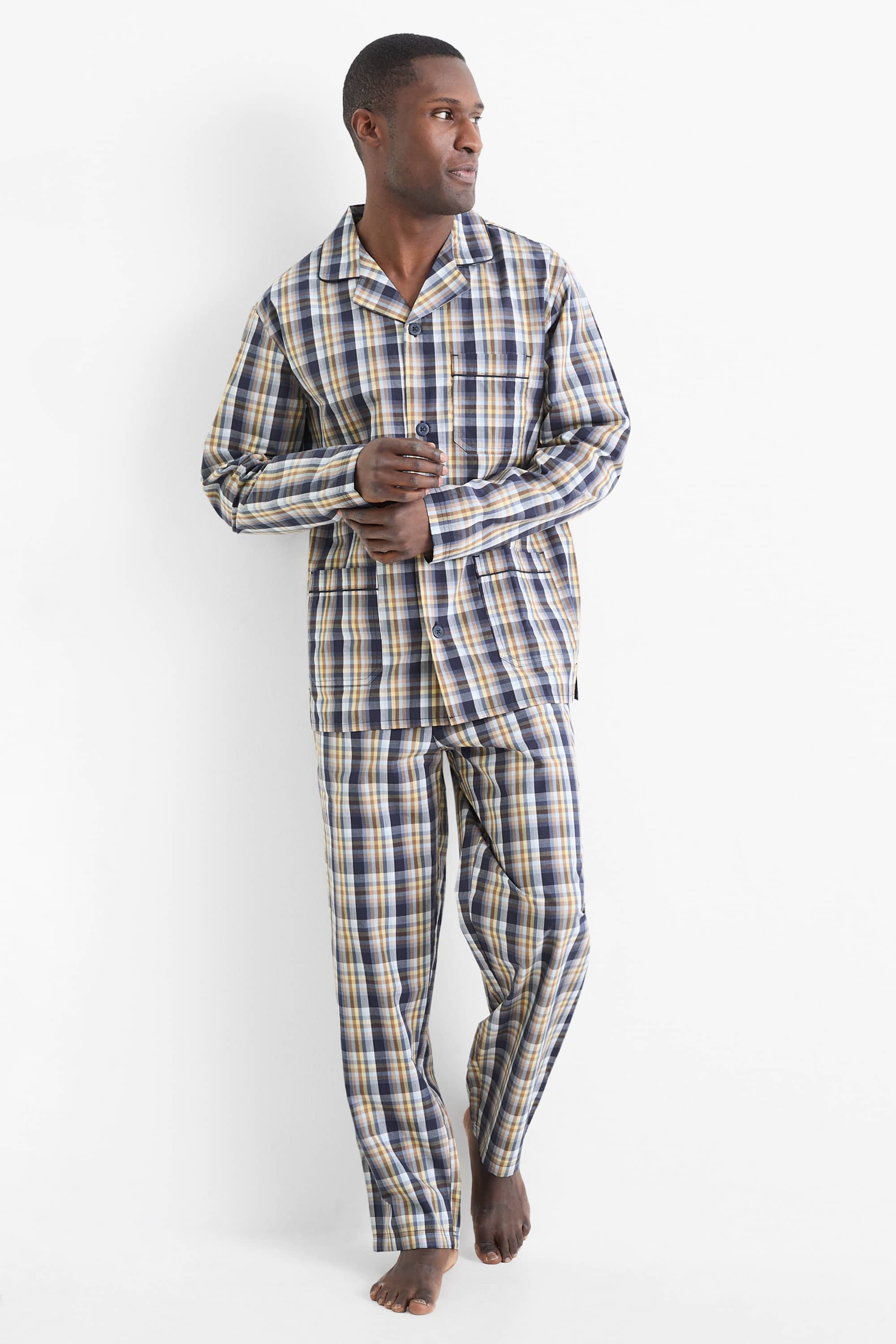Pyjamas - check blue