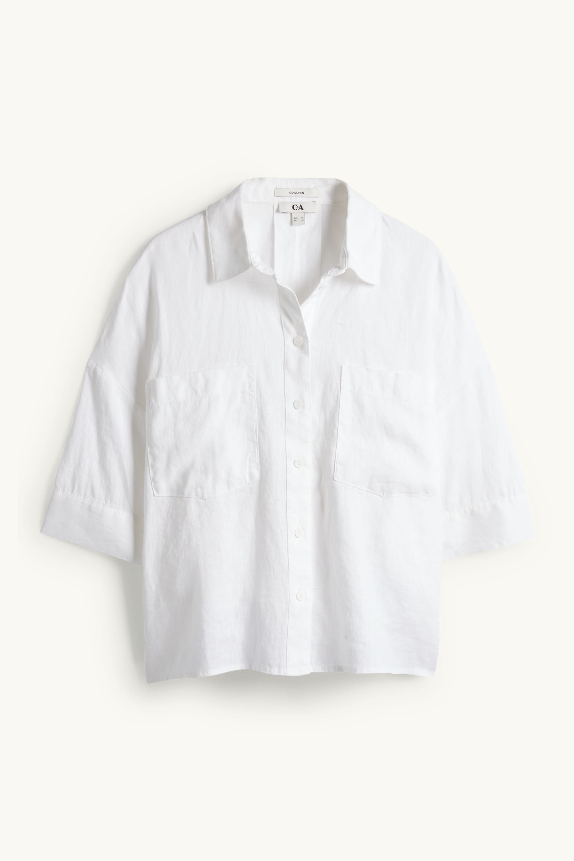 Linen shirt blouse white