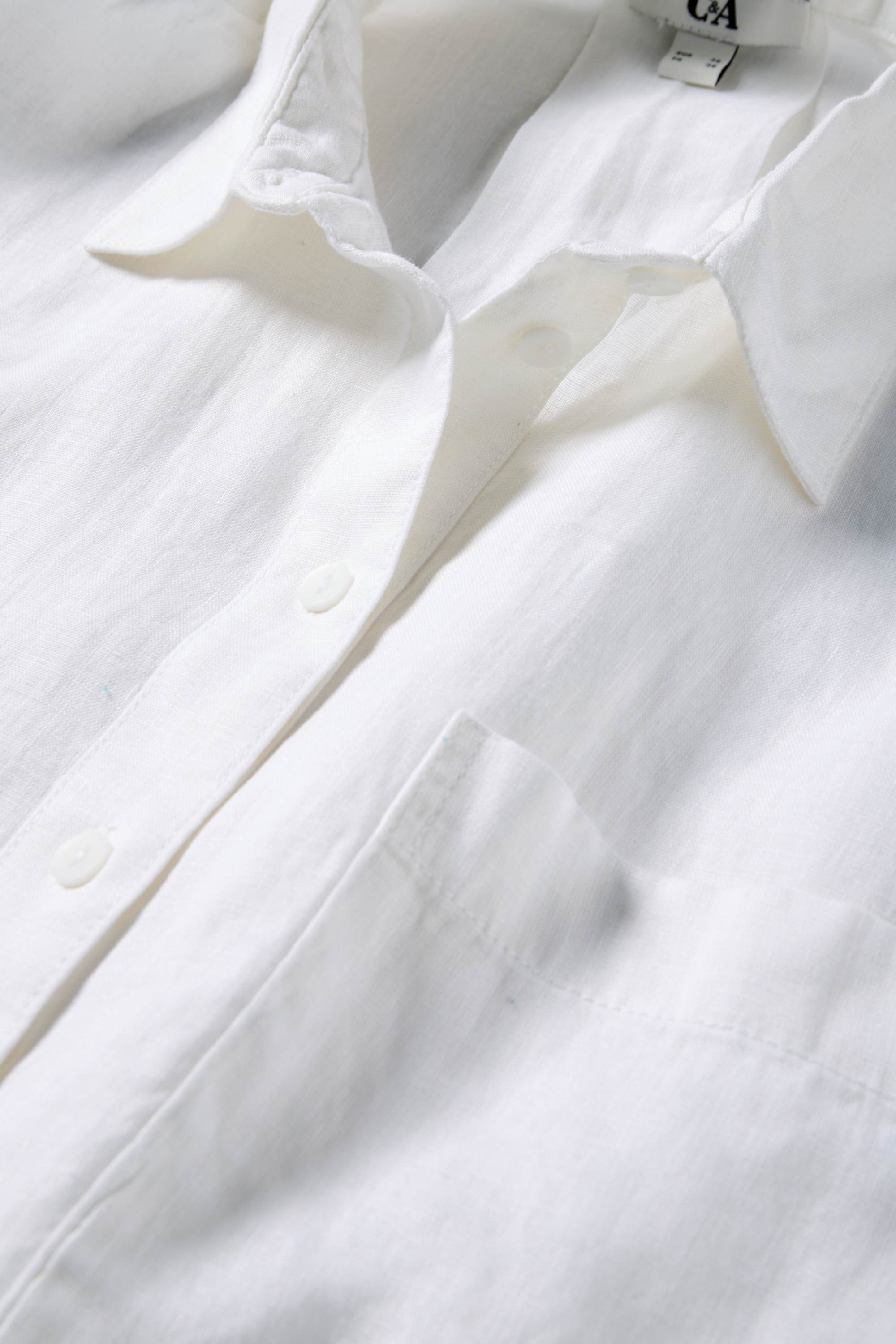 Linen shirt blouse white