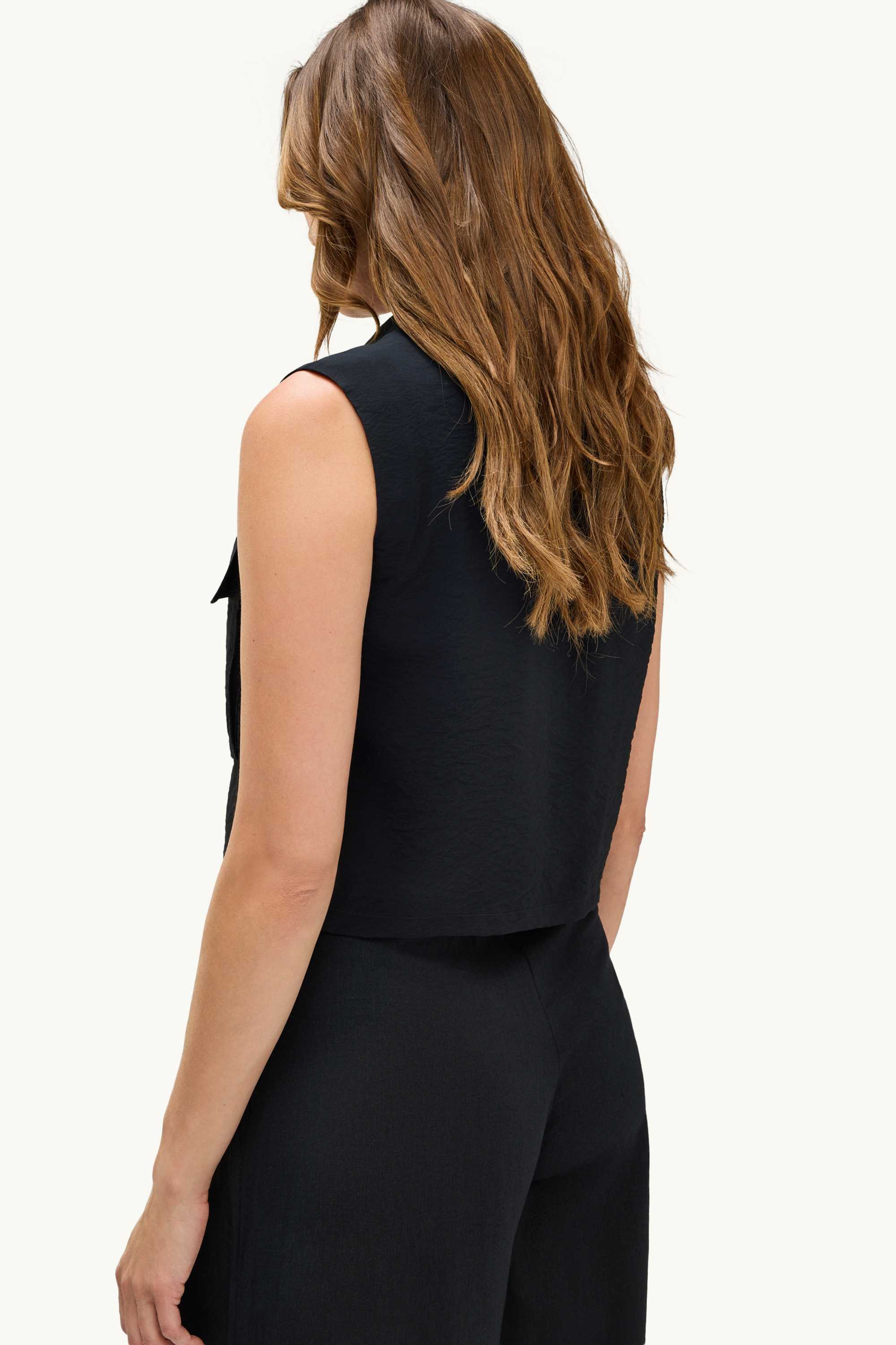 Waistcoat - textured black