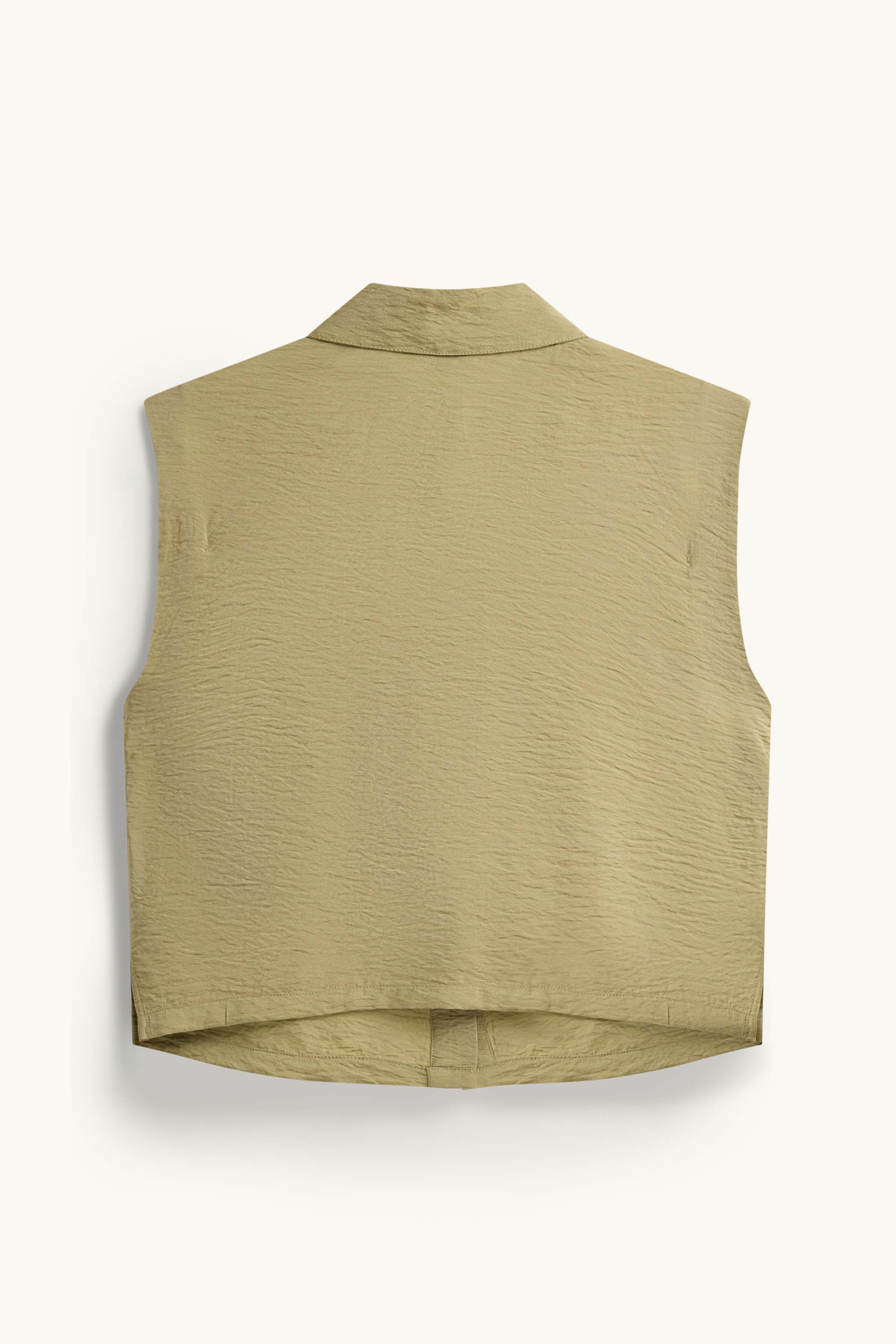 Waistcoat - textured beige