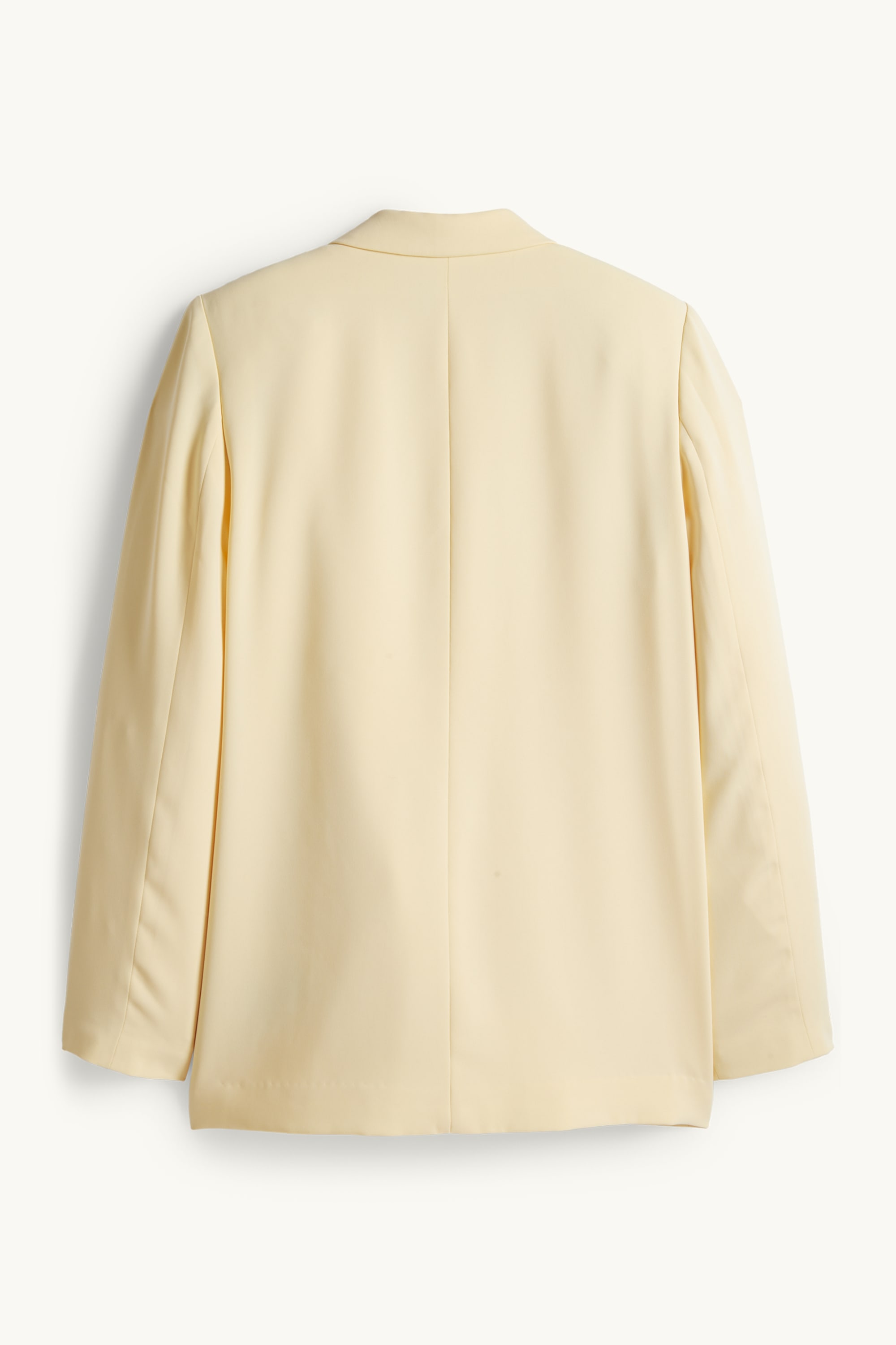 Long blazer - regular fit light yellow
